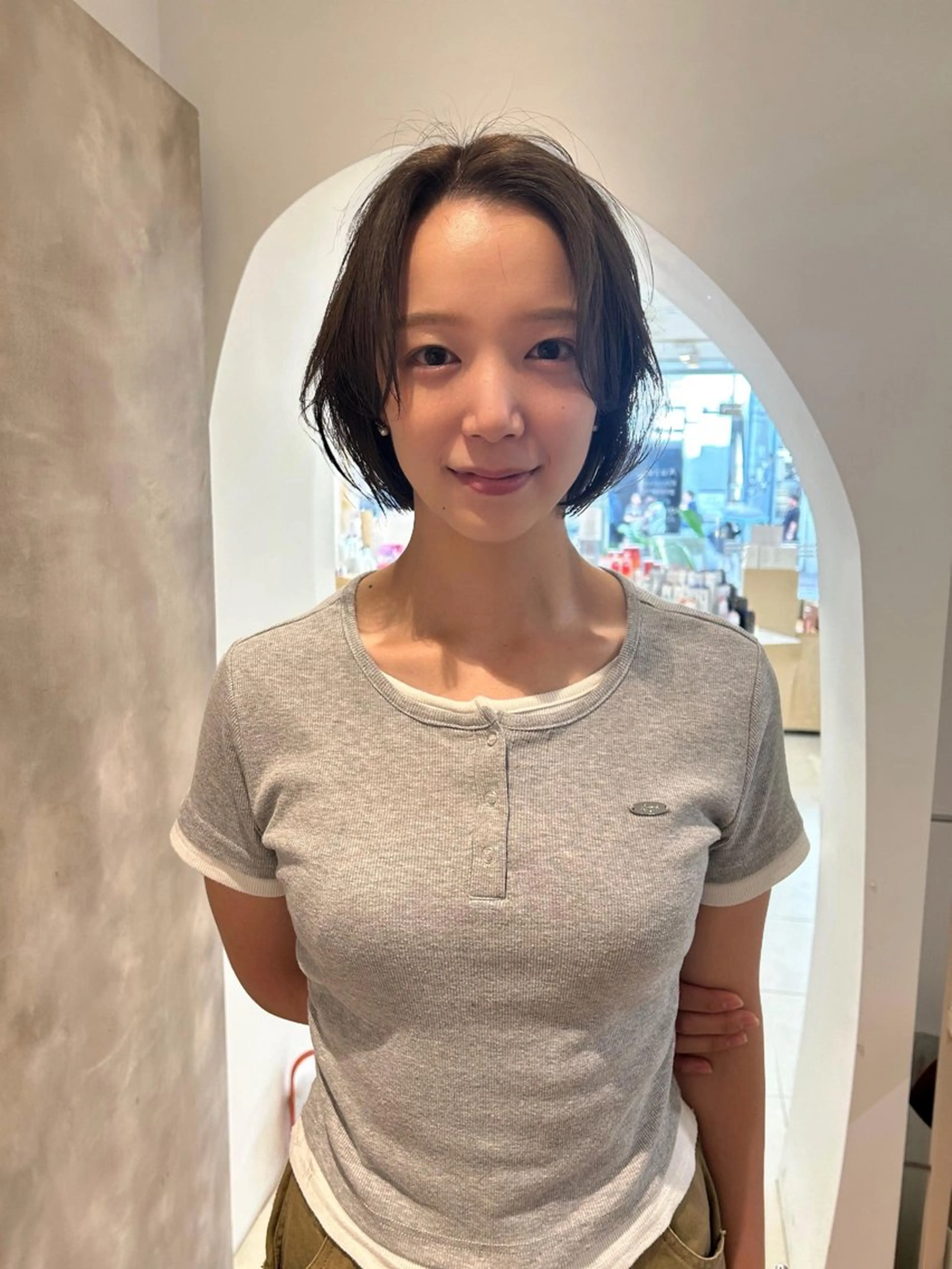 ショート オカモト ケイのヘアスタイル