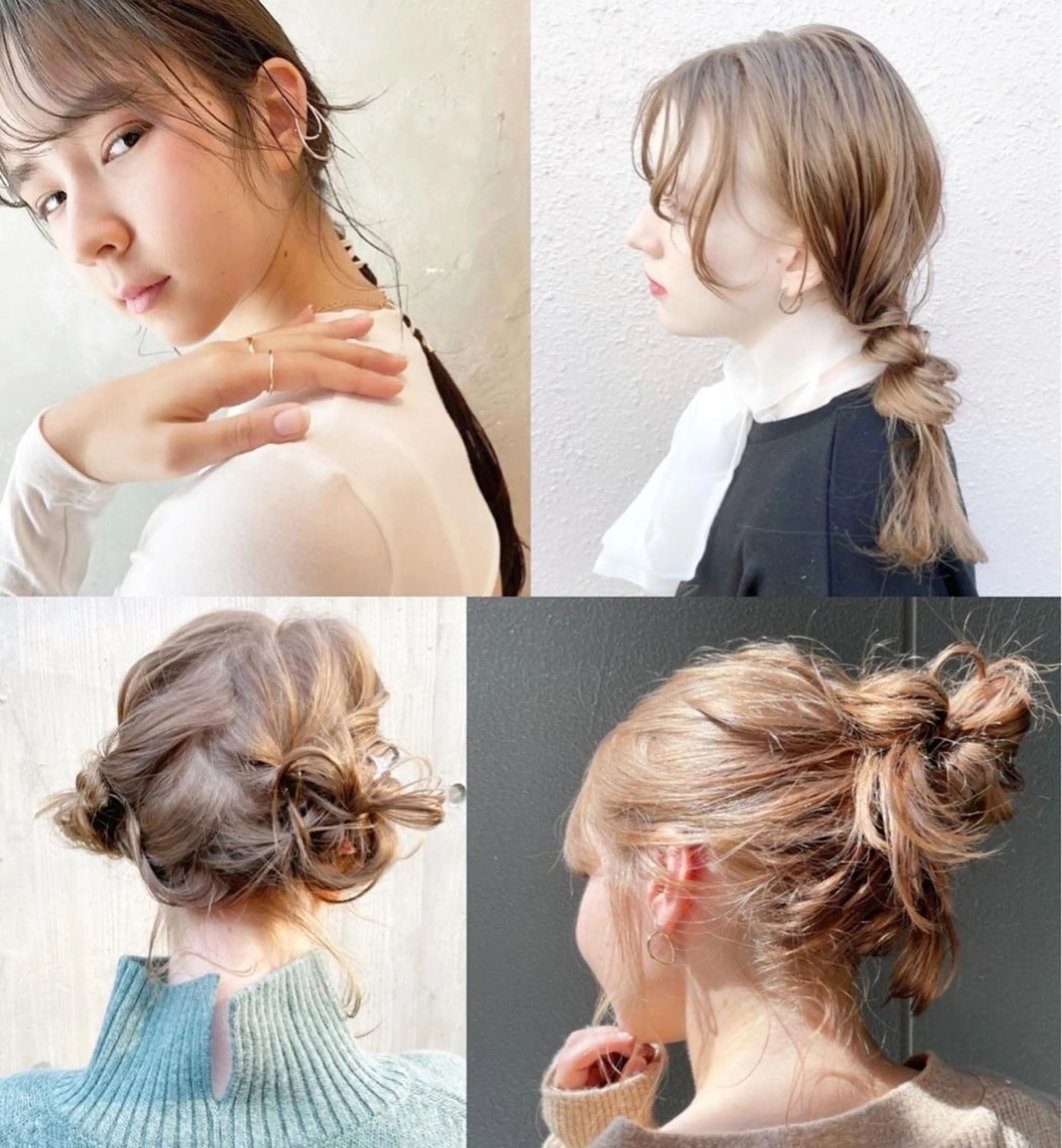 セミロング カラー ヘアアレンジ ブリーチ ヘアカラー ピンクカラー🩷 ヘアセットＮＯ.1のヘアスタイル
