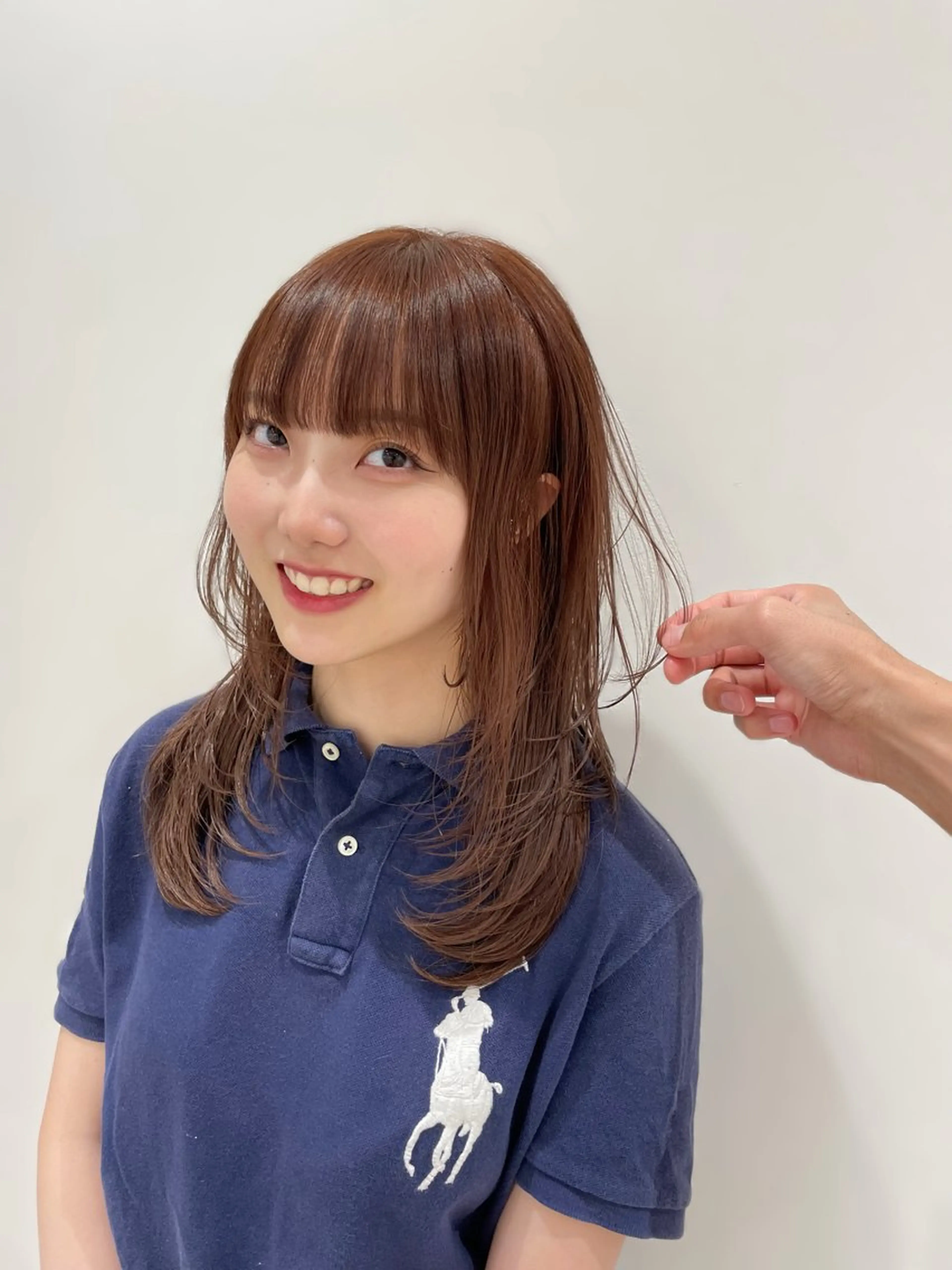 セミロング カット ヘアカラー トリートメント ガレリアエレガンテ栄店所属・ウルフカット/ ハッシュカット/山路のヘアスタイル