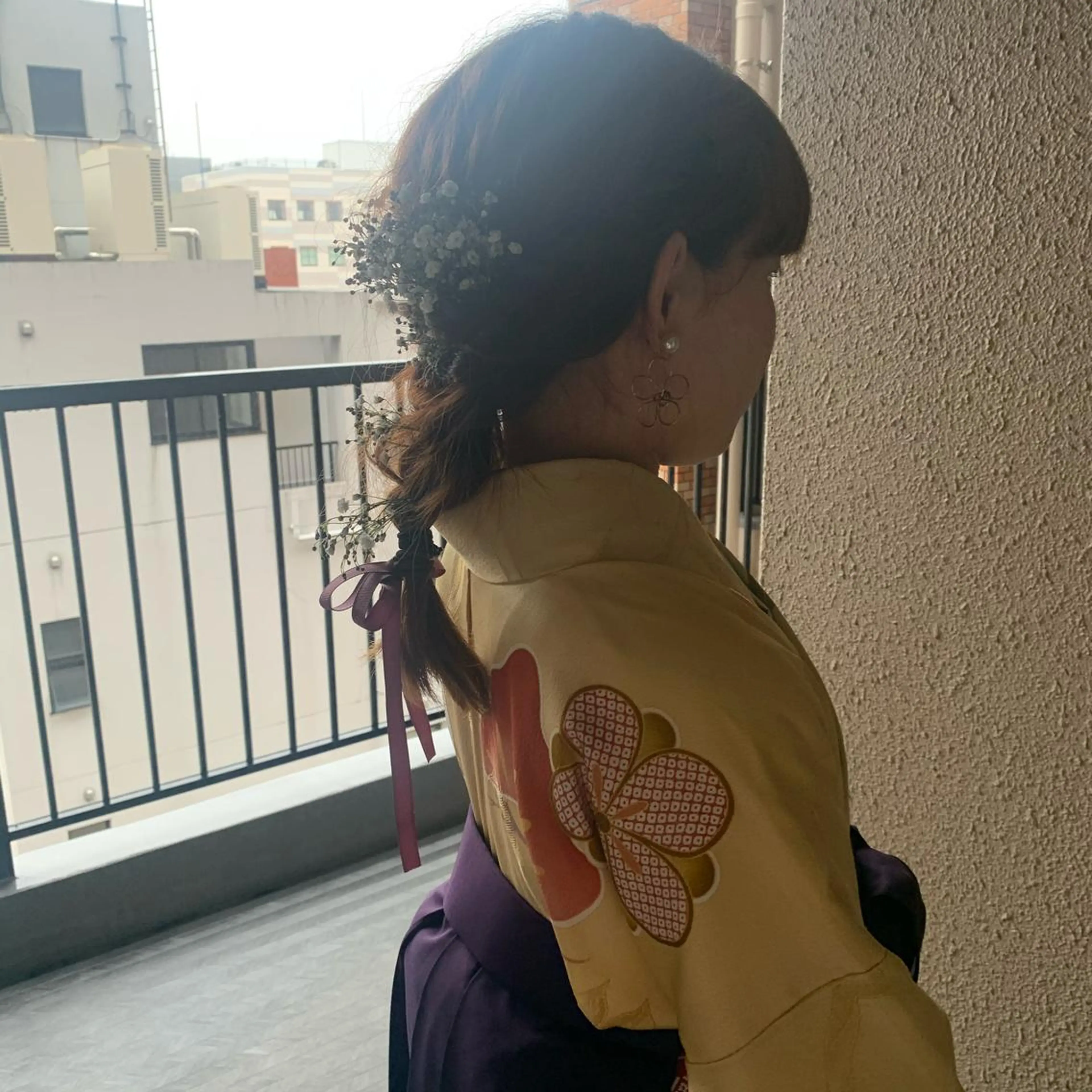 セミロング 卒業式のヘアスタイル 着付け chouette/ 根本優希のヘアスタイル