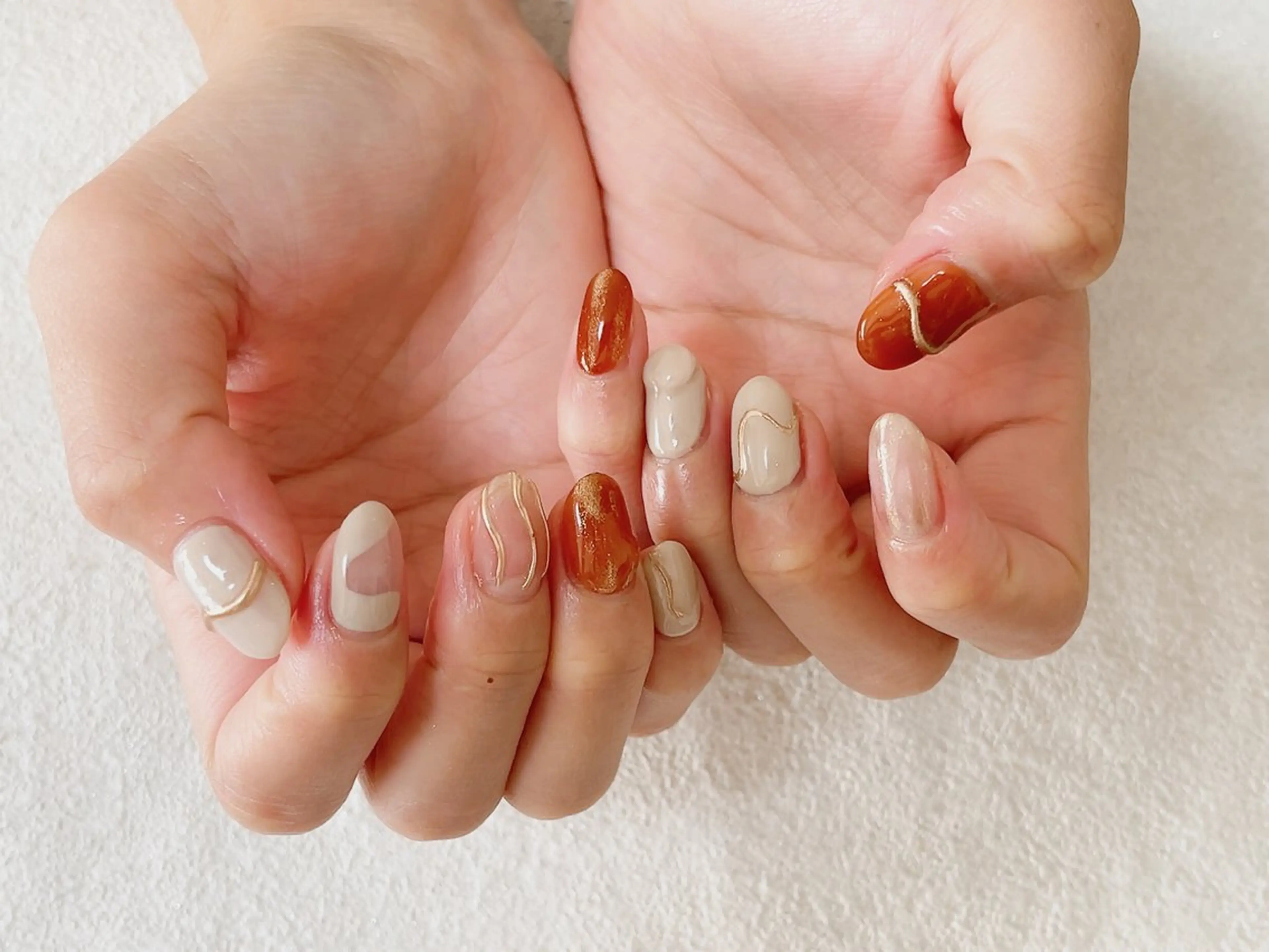 ネイル アートネイル オーロラネイル フットネイル フレンチネイル ジェルネイル ハンドネイル kiki nail 二子玉川のネイルデザイン