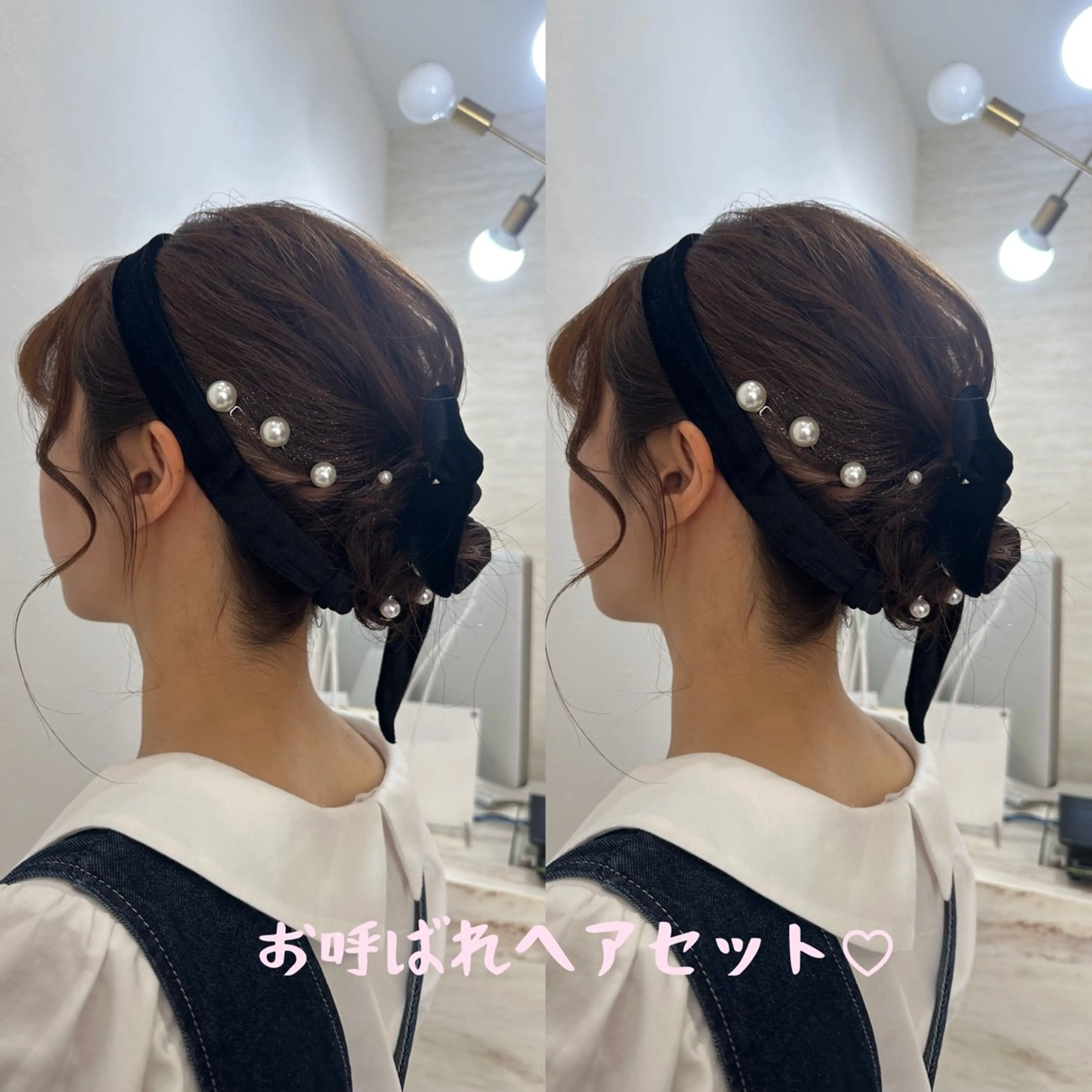 ロング ヘアアレンジ ヘアセット lovis ゆうあのヘアスタイル