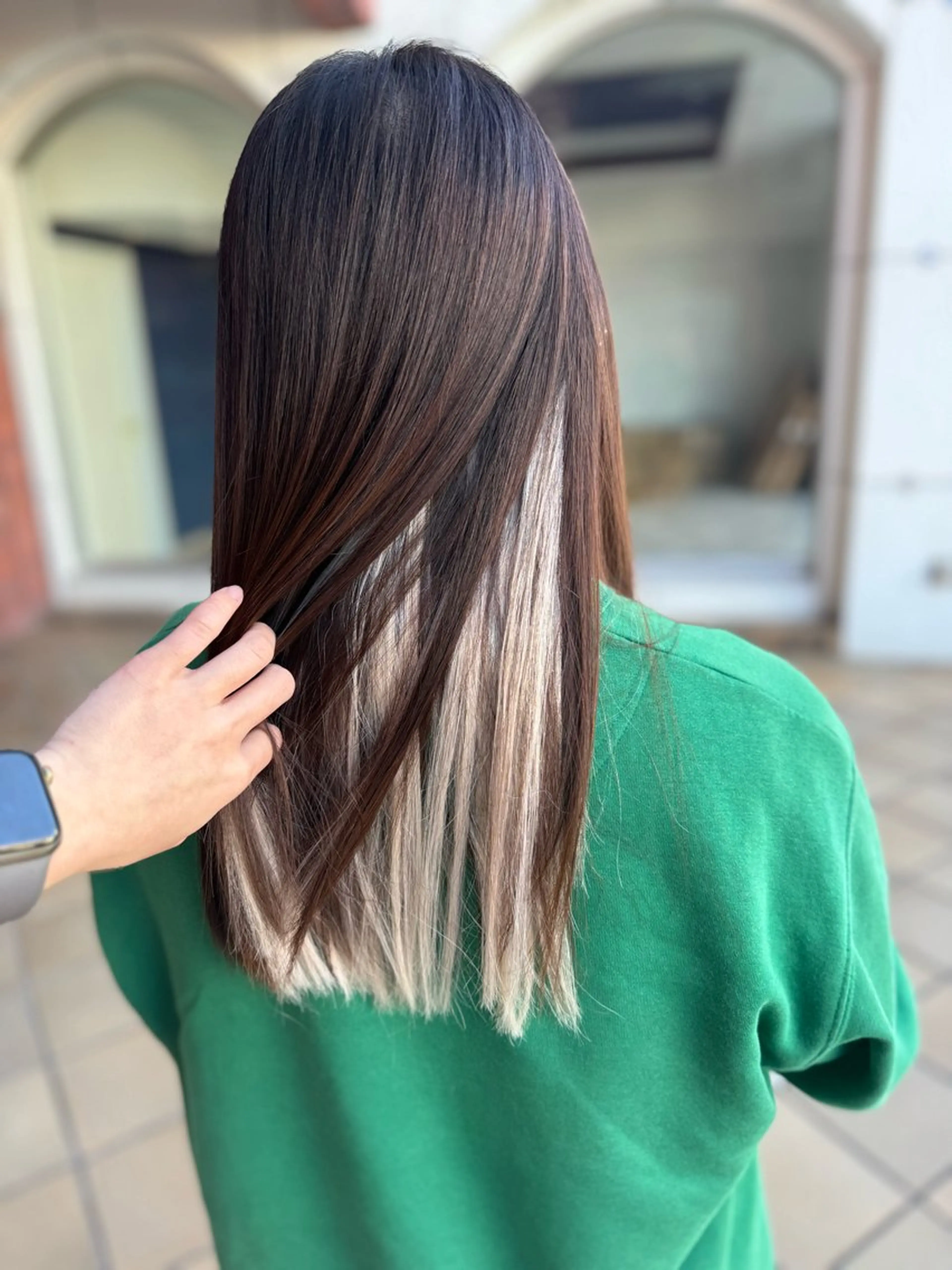 セミロング シールエクステ アッシュ エクステ 藤川 瑛梨奈のマツエク・マツパデザイン
