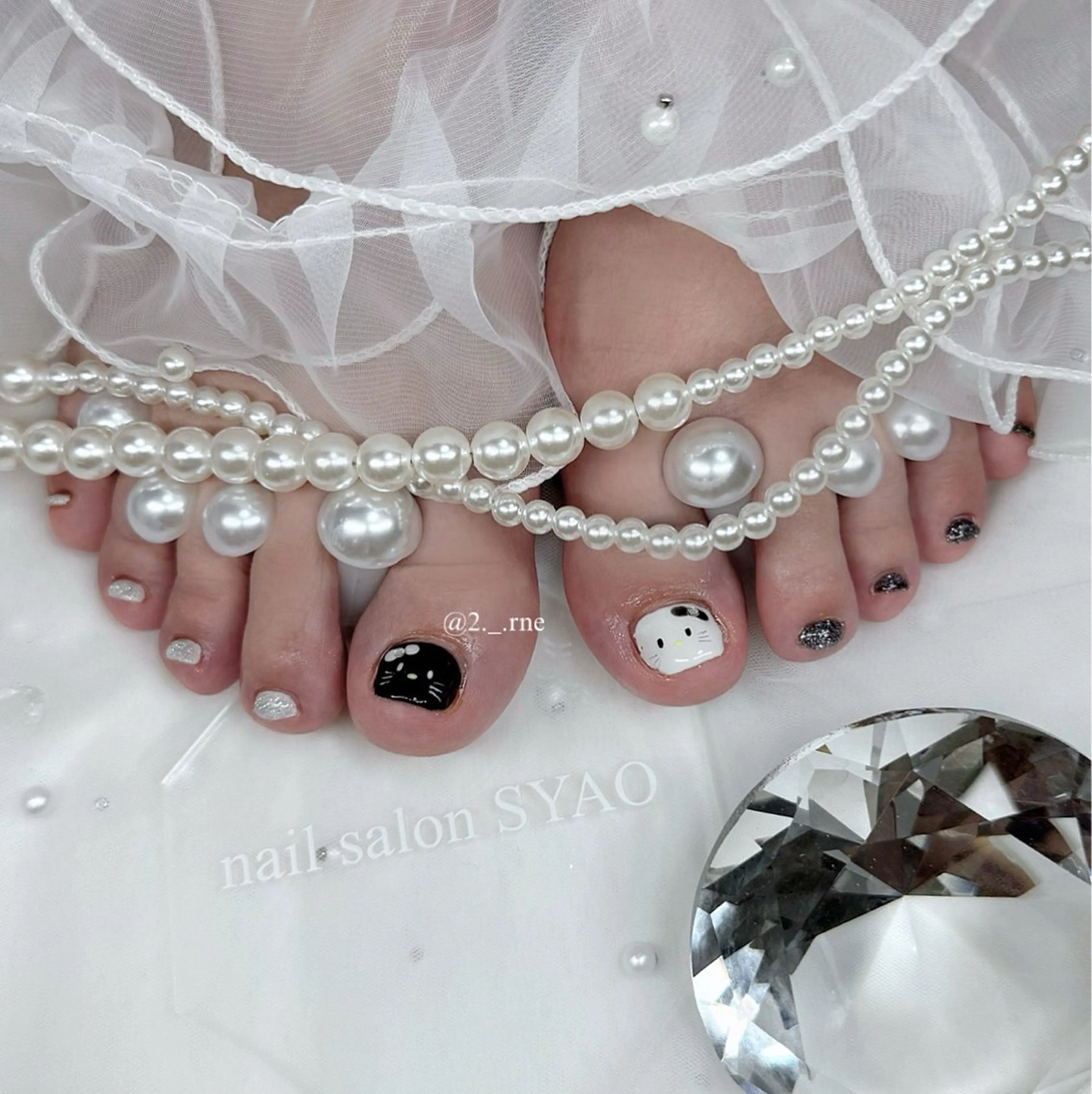 ♡フットネイル（親指2本アート）♡の写真