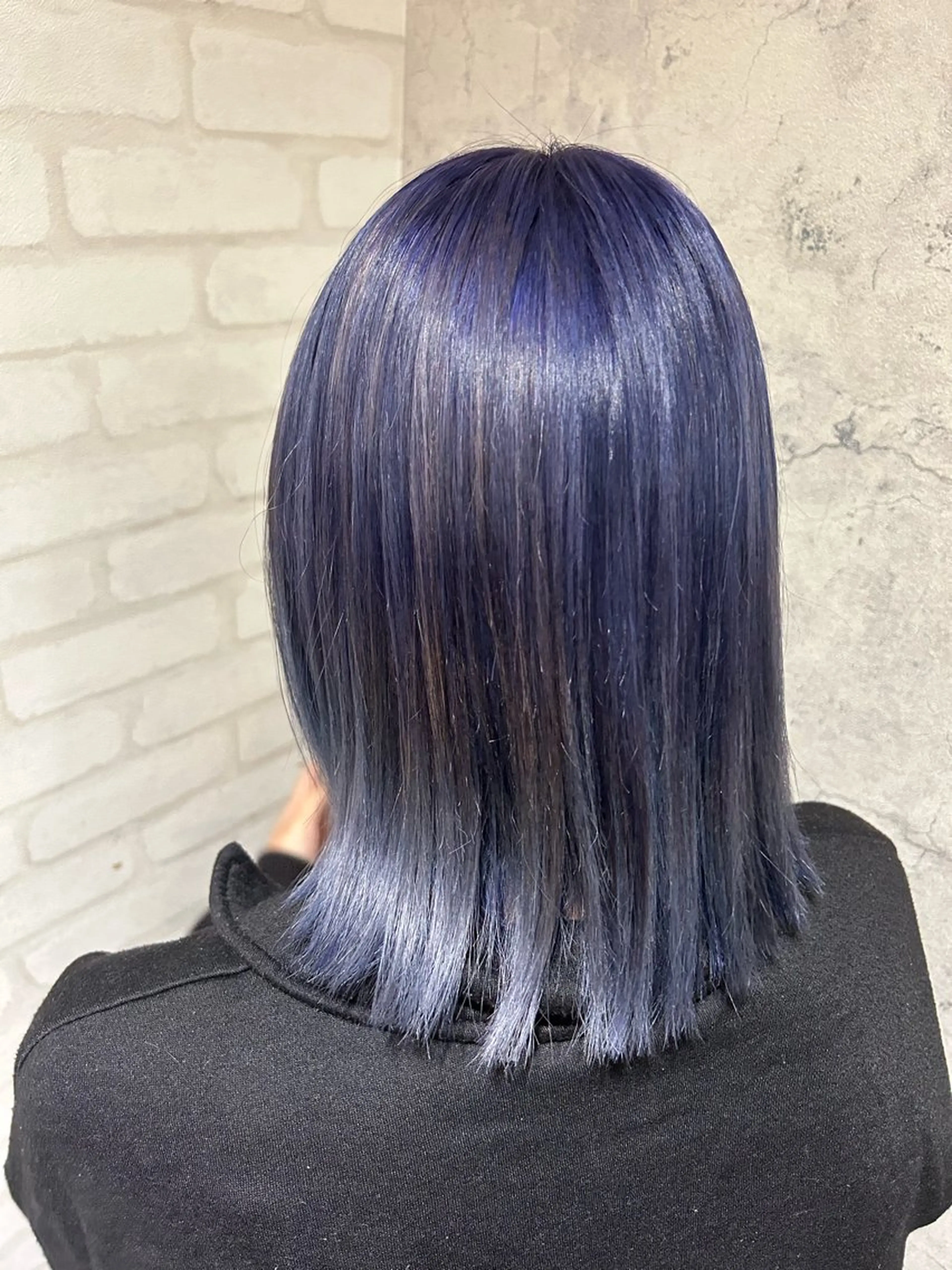ミディアム カラー ブルーカラー ブルーラベンダー ラベンダーカラー カット ヘアカラー トリートメント パーソナルカラー 診断🍀マリンのヘアスタイル