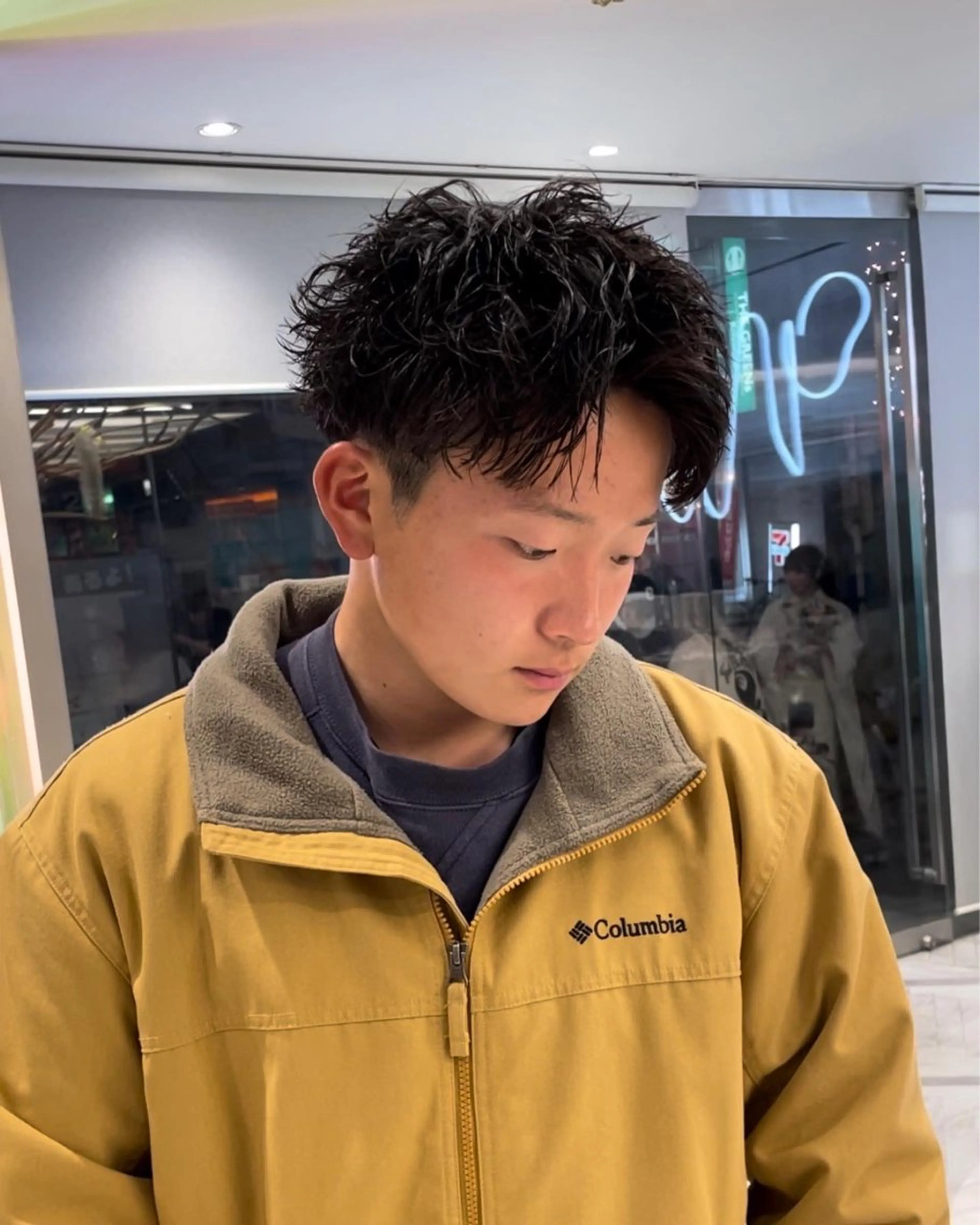 ショート パーマ メンズ カット パーマ 【圧倒的センス】 まる/メンズカラーのヘアスタイル