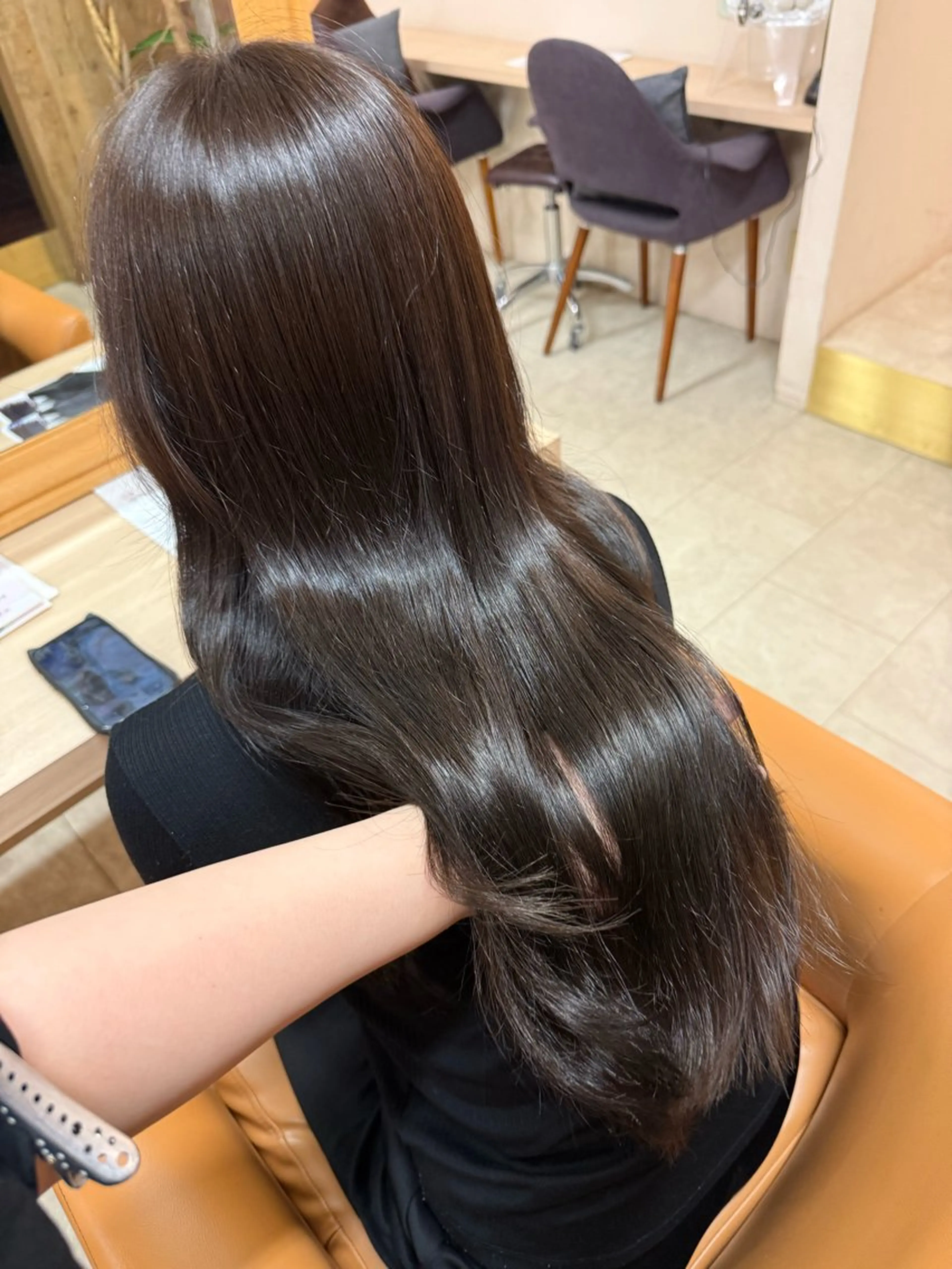 透明感ワンカラー🫒＋髪質改善カシミヤトリートメント🫧の写真