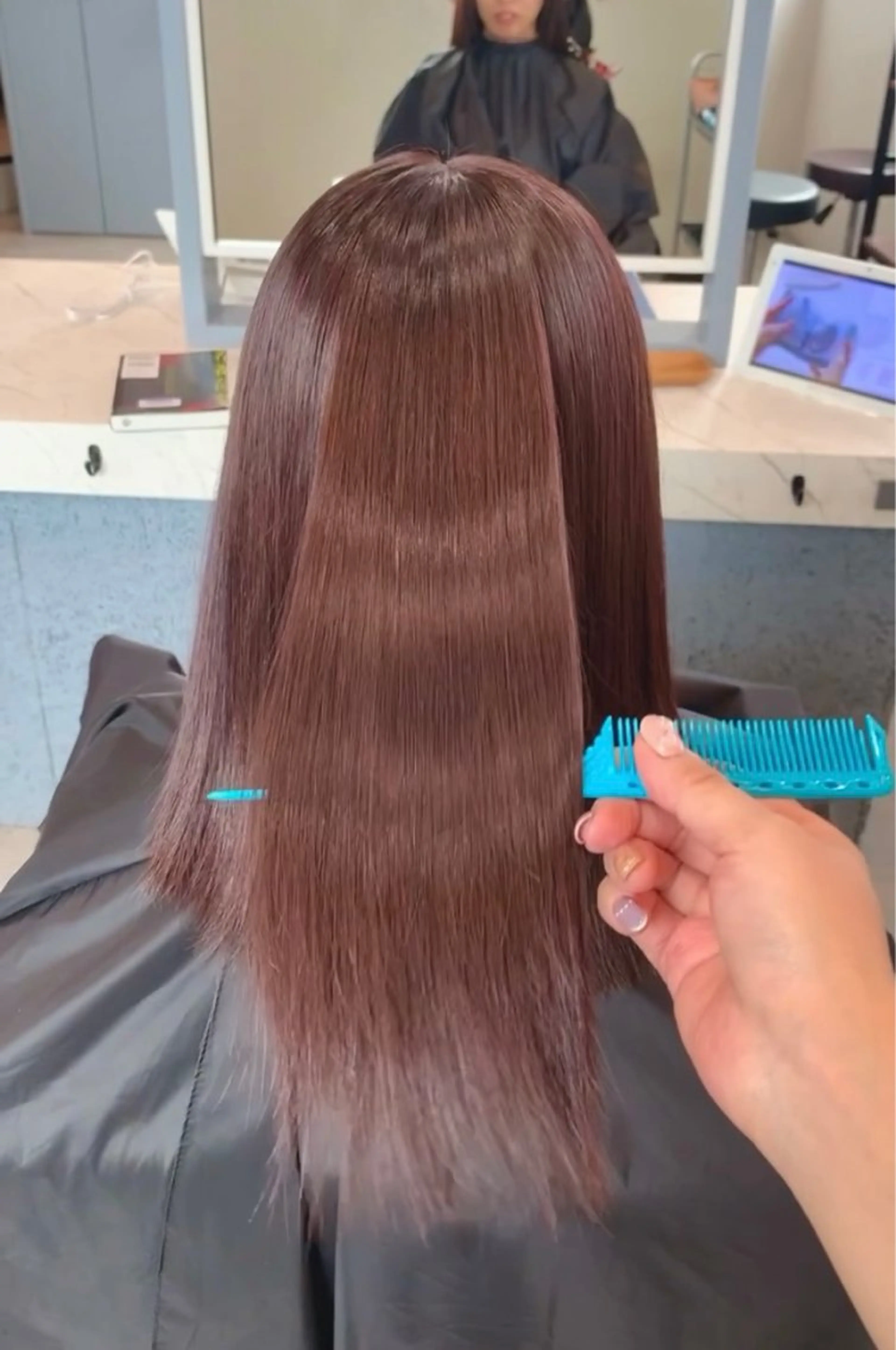 カラー Agu hair emio城陽所属・Agu peachのヘアスタイル