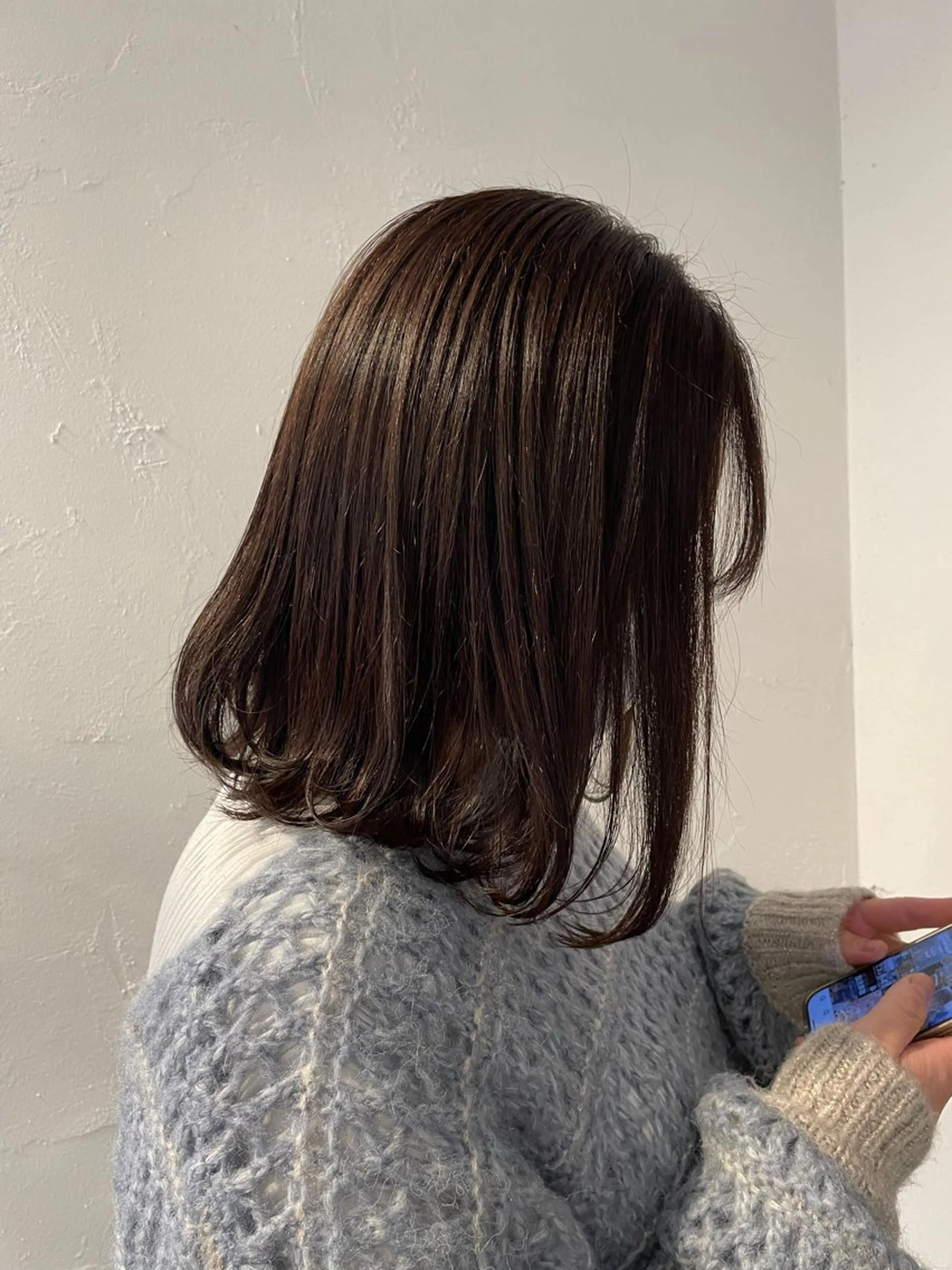 ミディアム カラー ヘアアレンジ 透明感カラー mina / 透明感ベージュカラーのヘアスタイル