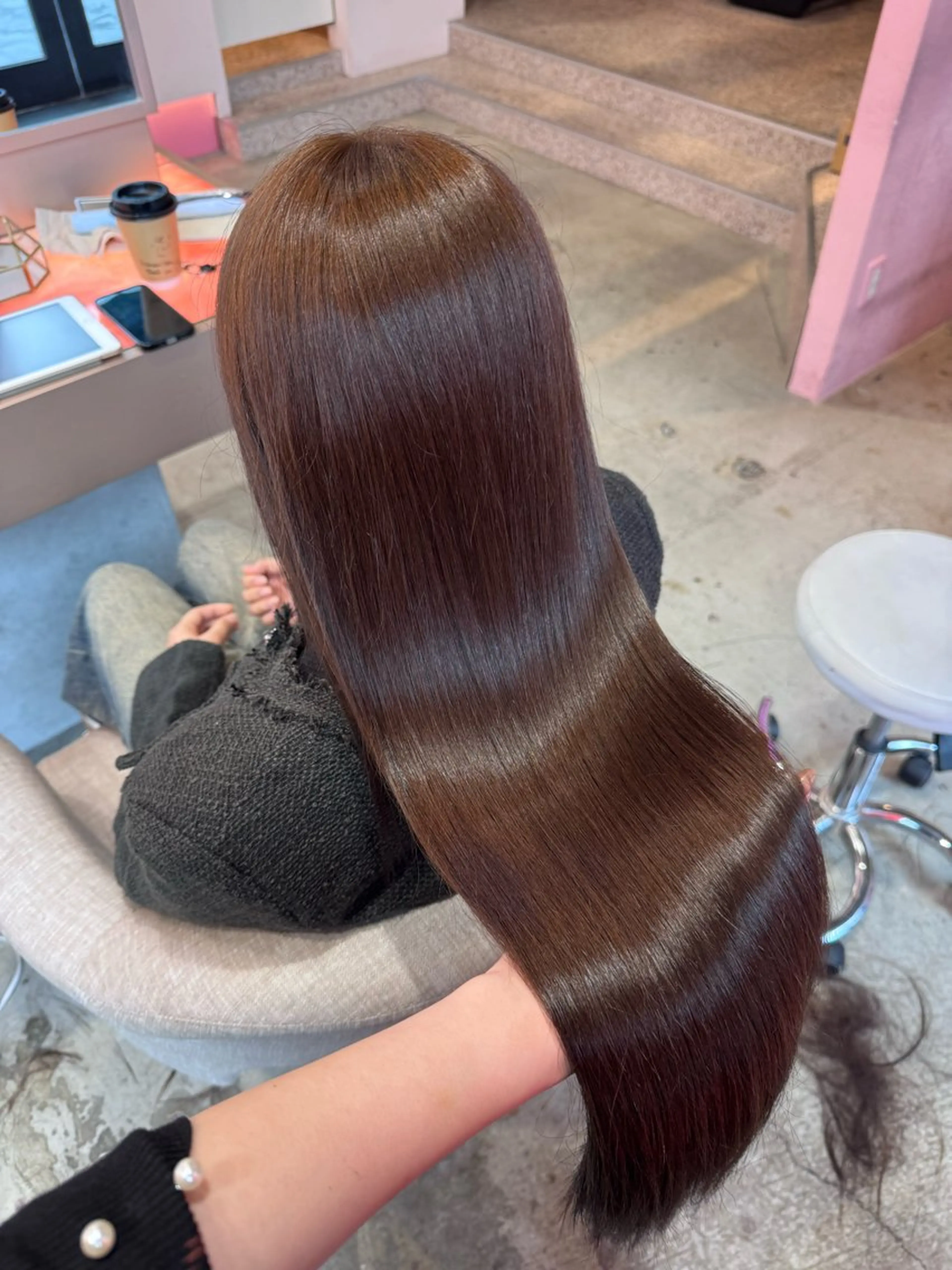 ロング カラー Wixy mimi所属・Miu🐰/栄/艶髪 名古屋/ピンク髪のヘアスタイル