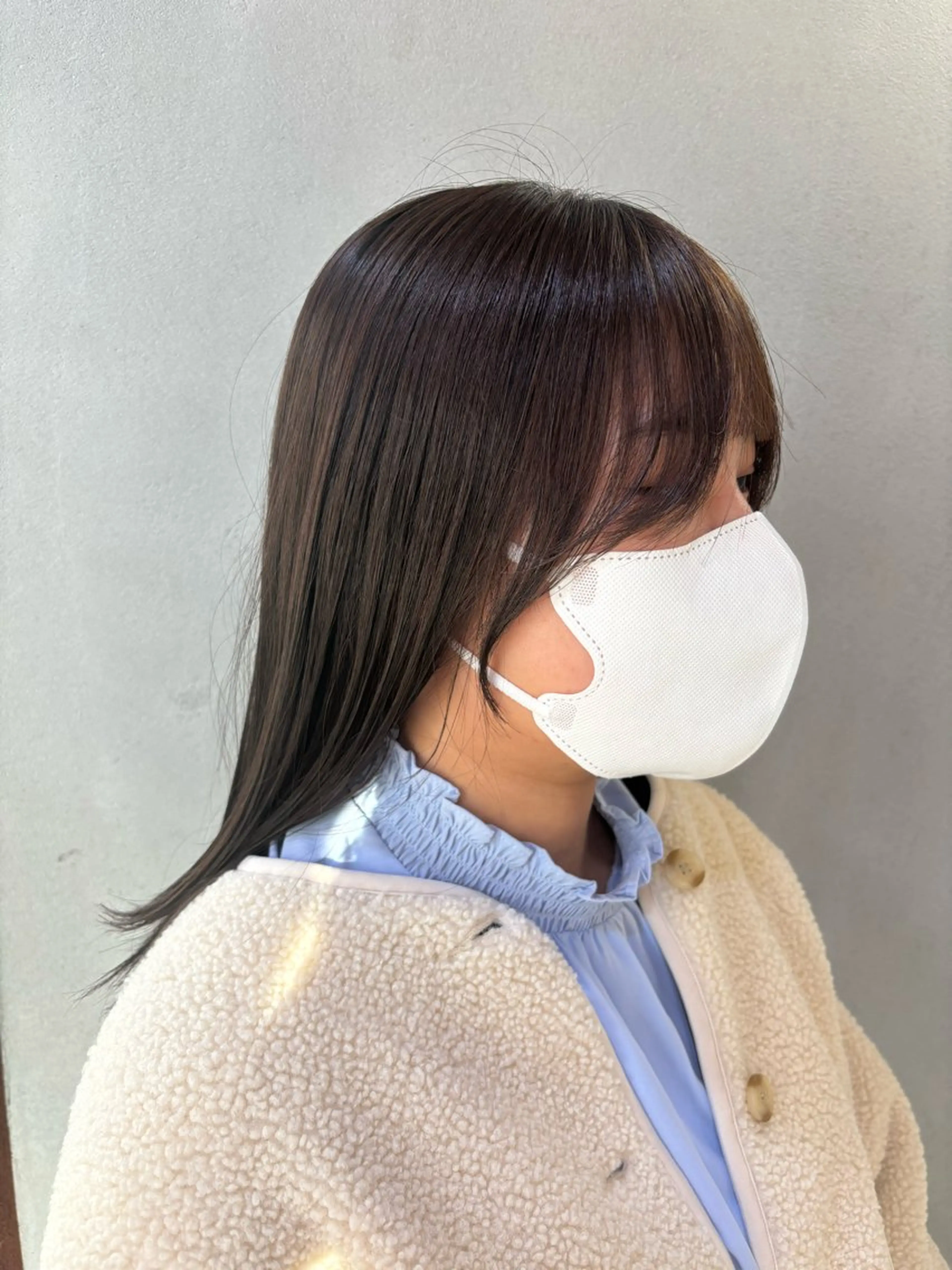 前髪カットの写真