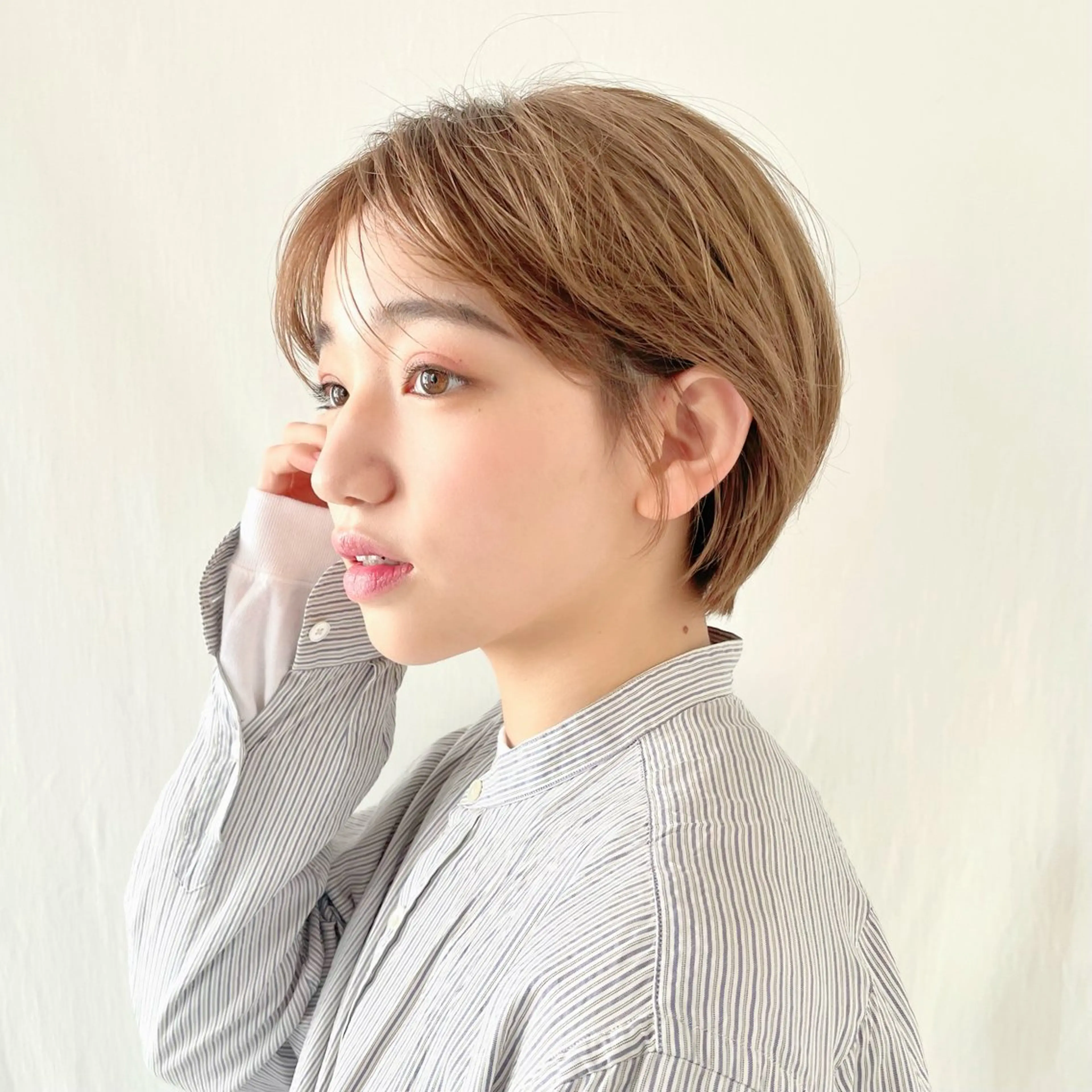 ショート カラー 透明感カラー ショートヘア カット ヘアカラー トリートメント ショートボブ髪質改善 縮毛矯正のプロ山道潤のヘアスタイル