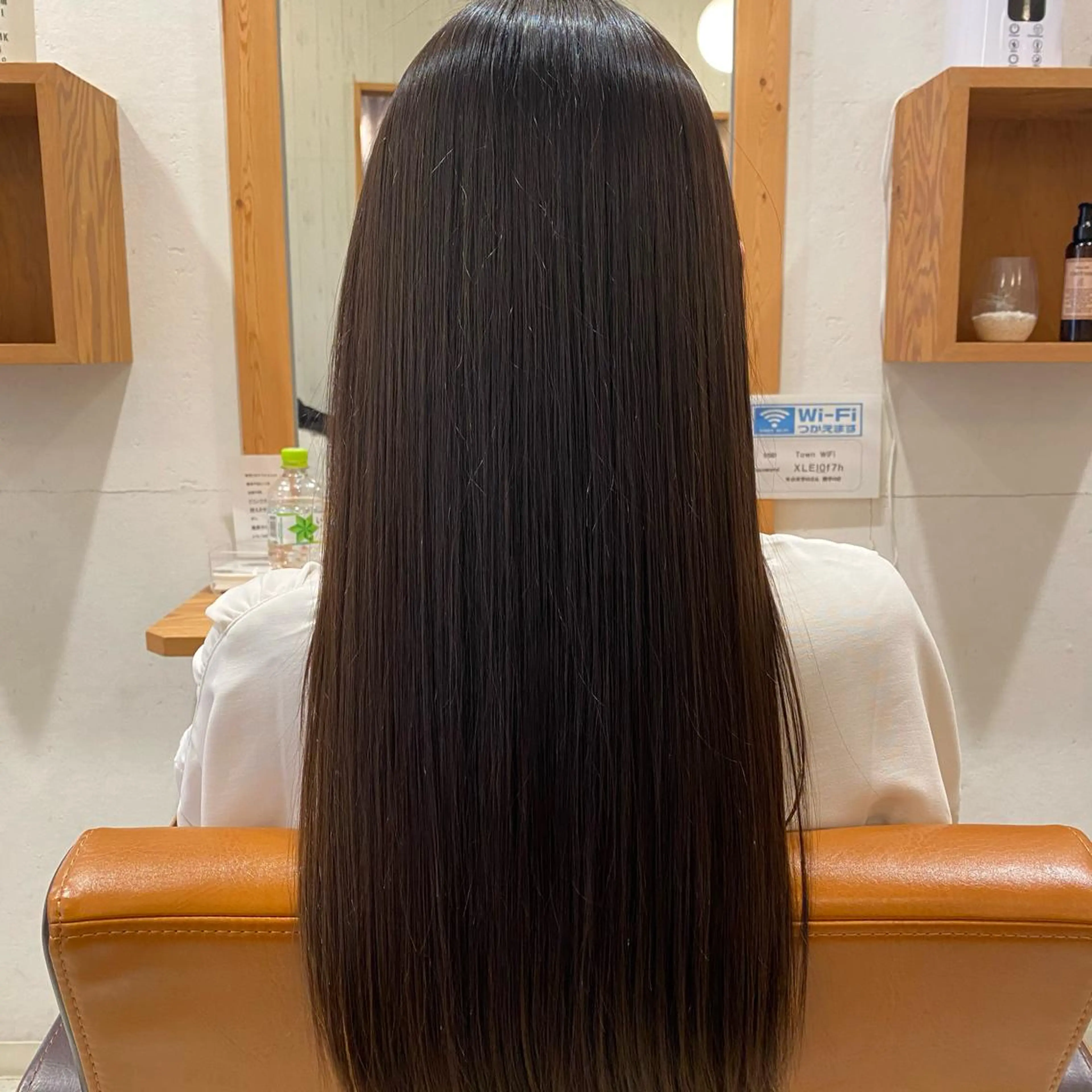 ロング カット 縮毛矯正 トリートメント 猪股 華乃のヘアスタイル