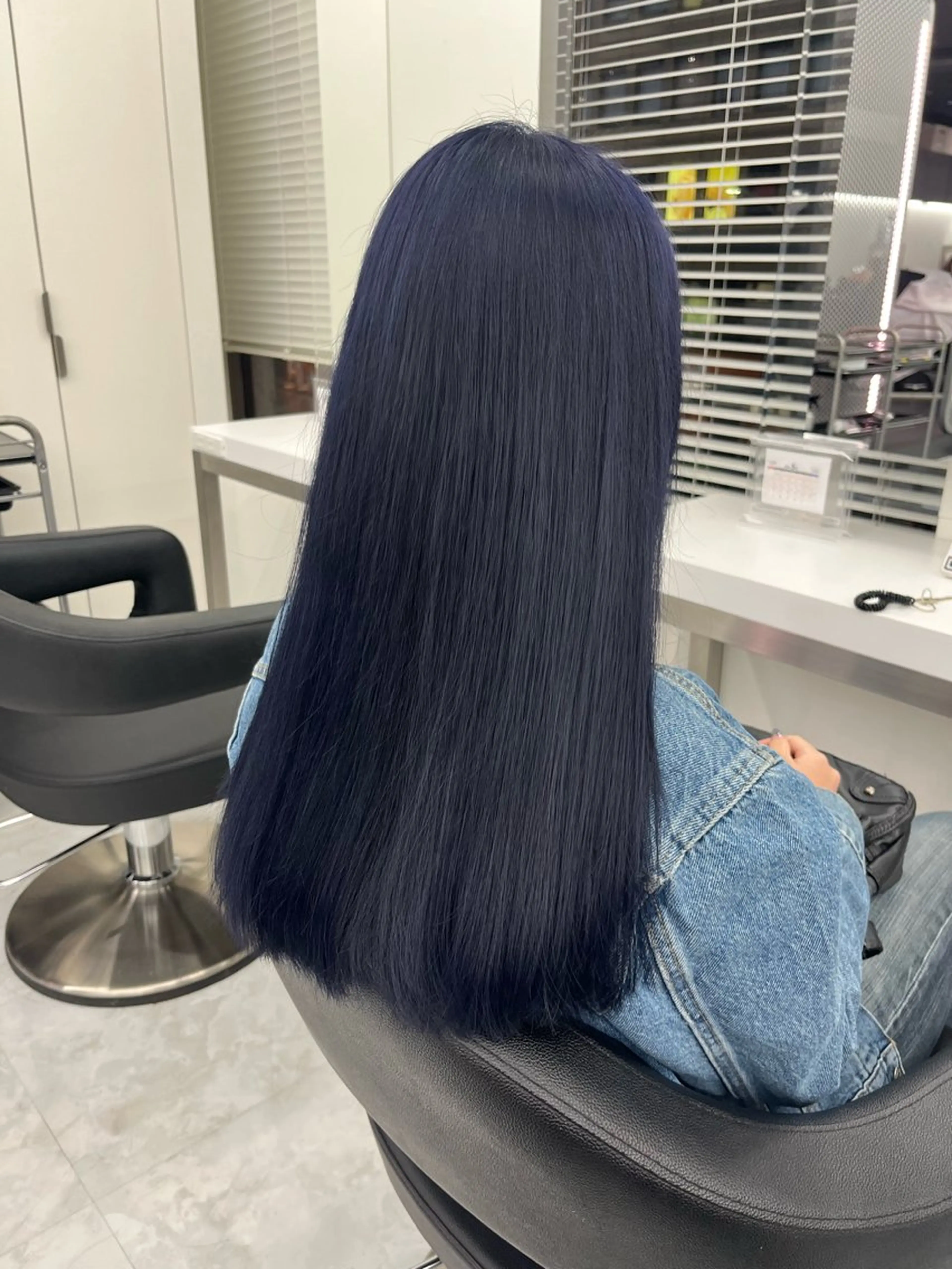 ロング カラー ブルーカラー ネイビーカラー ヘアカラー 💖トレンド夏 カラー💖FUTAのヘアスタイル