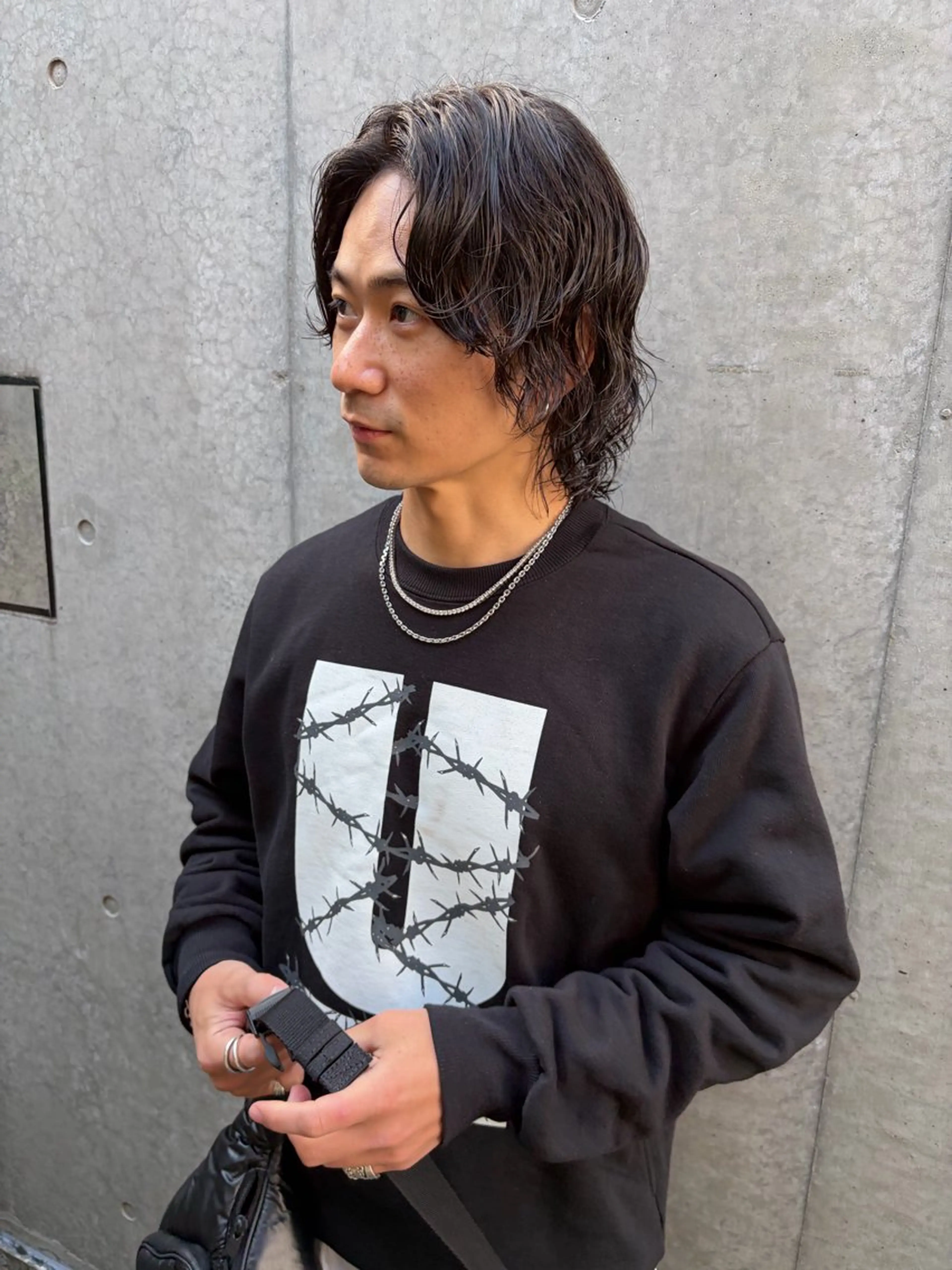 ロング パーマ メンズ カット パーマ 菊池大一 溝の口パーマのヘアスタイル