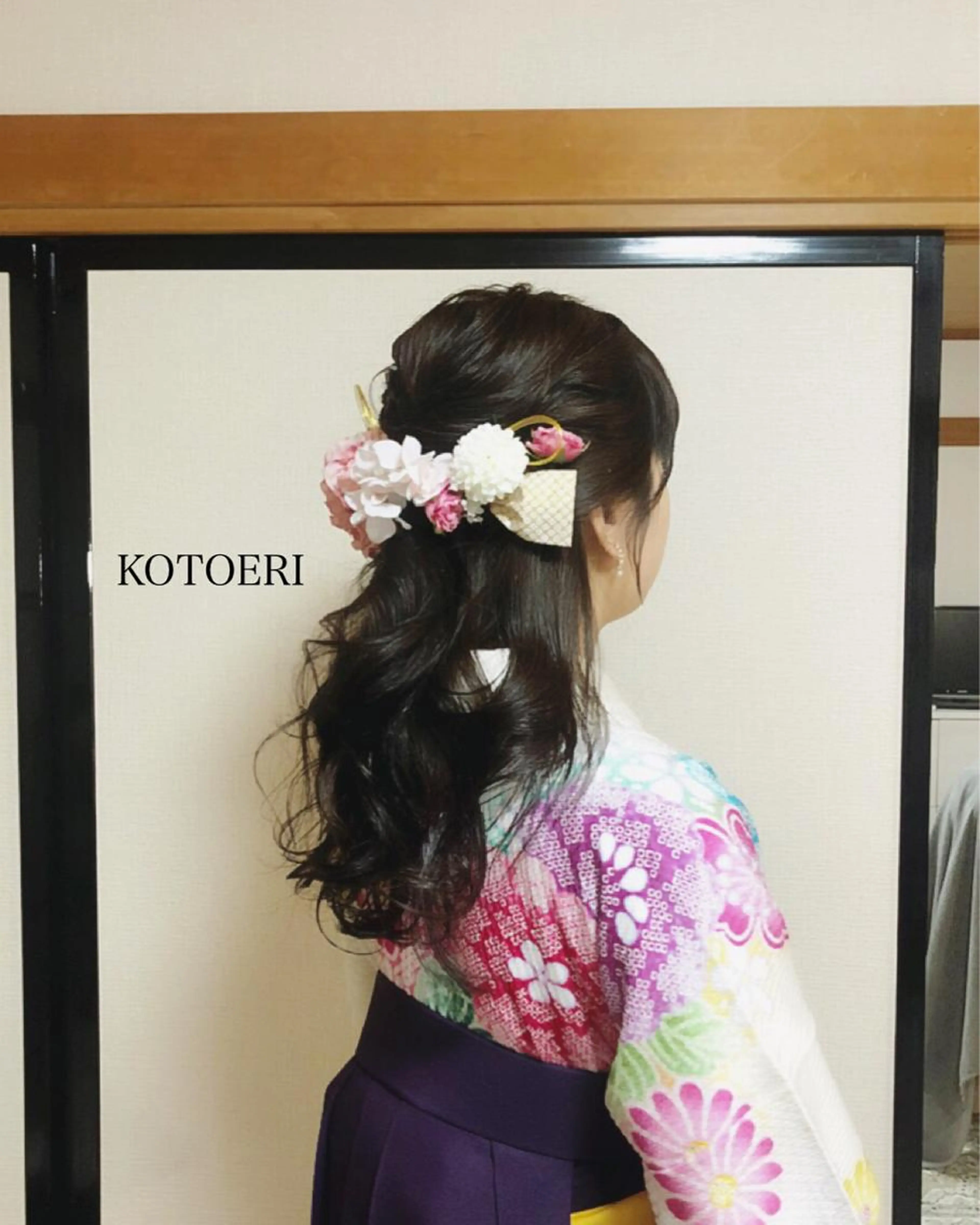 ヘアセット＋卒業袴着付けの写真