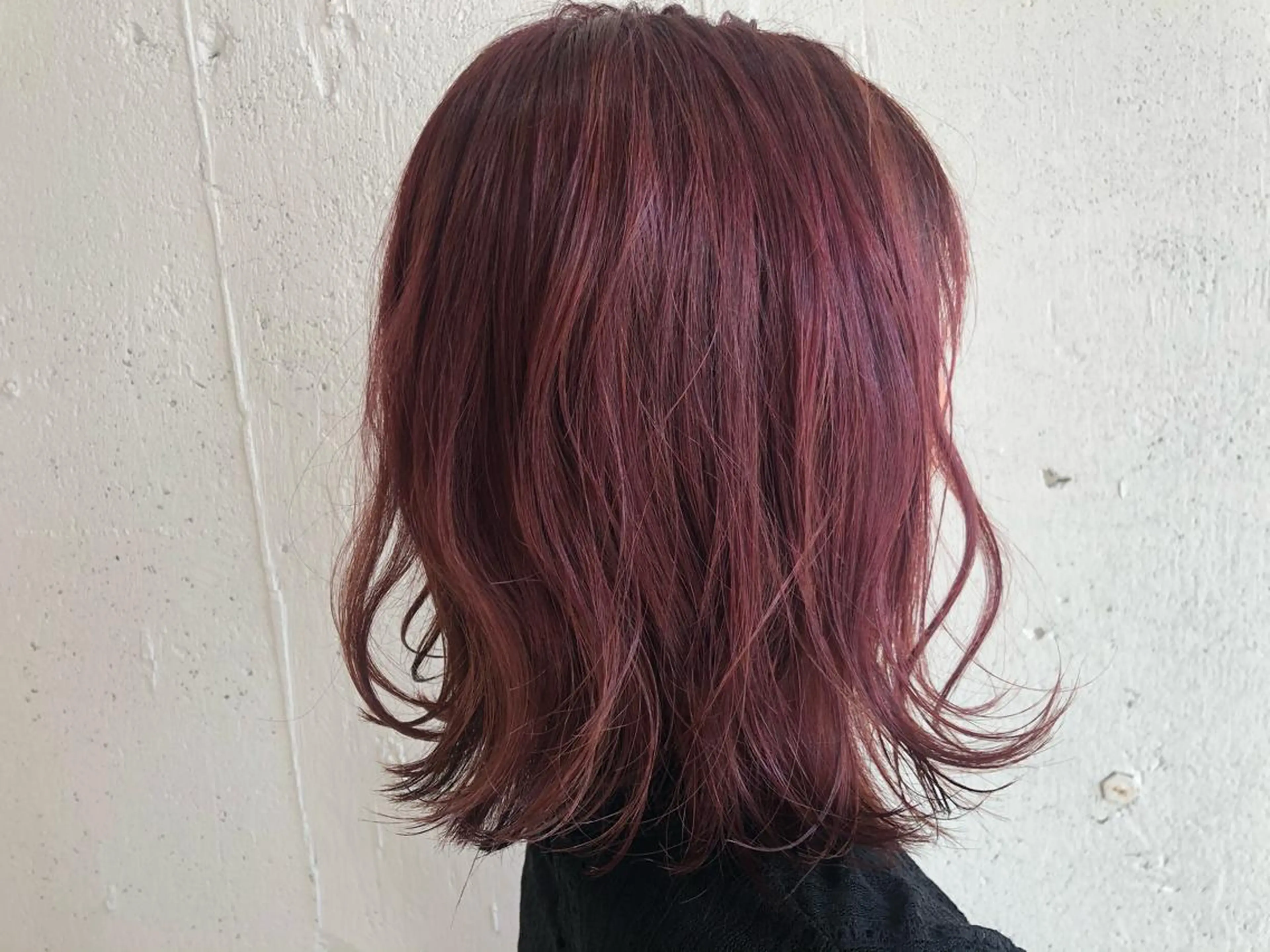 ミディアム カラー パーマ ヘアアレンジ メンズ メンズブリーチ ブリーチ バイオレットカラー ciAo!所属・ふくだ りさ【ciAo!】のヘアスタイル