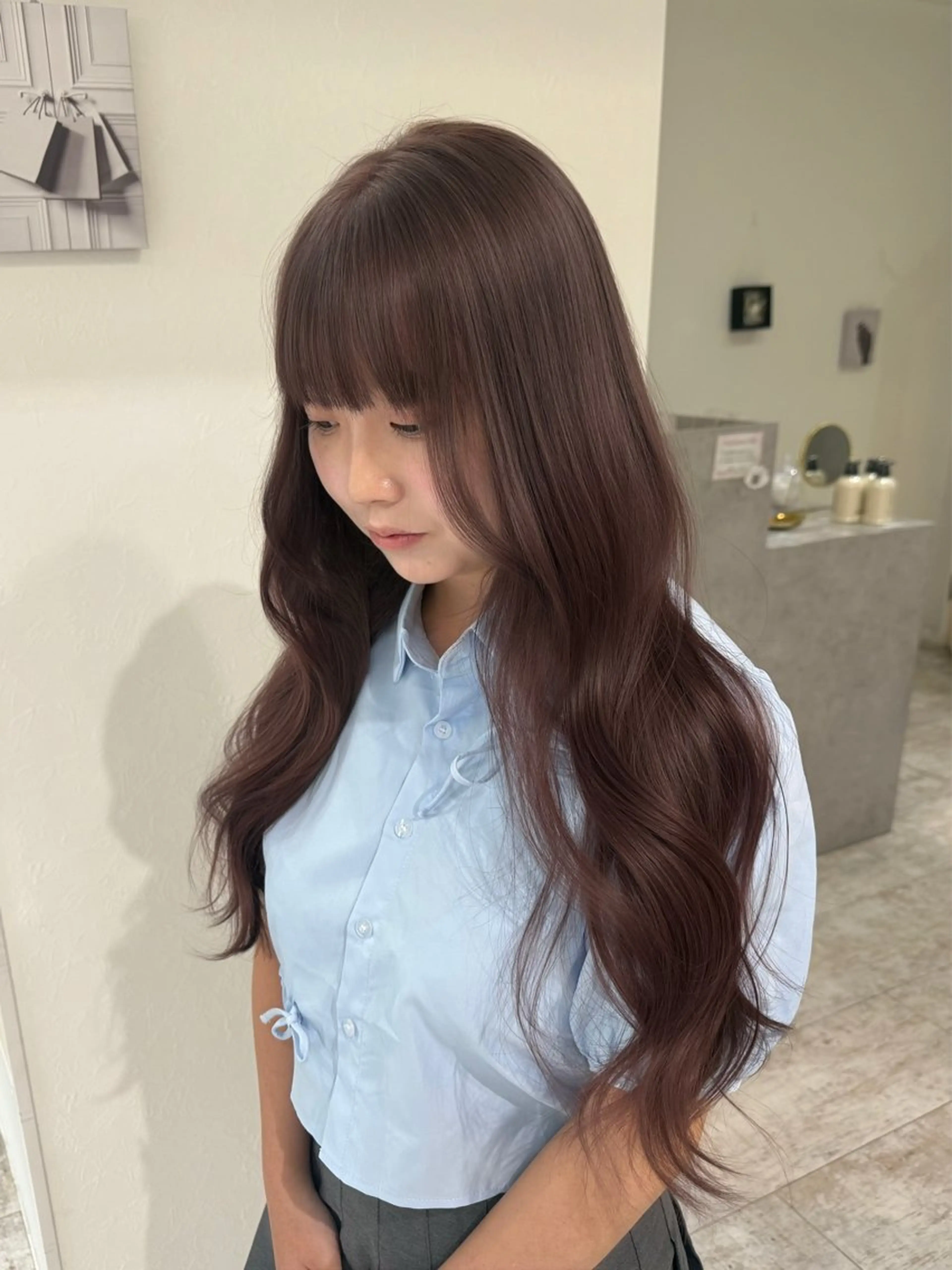 ロング カラー ate.心斎橋 RYUKAのヘアスタイル