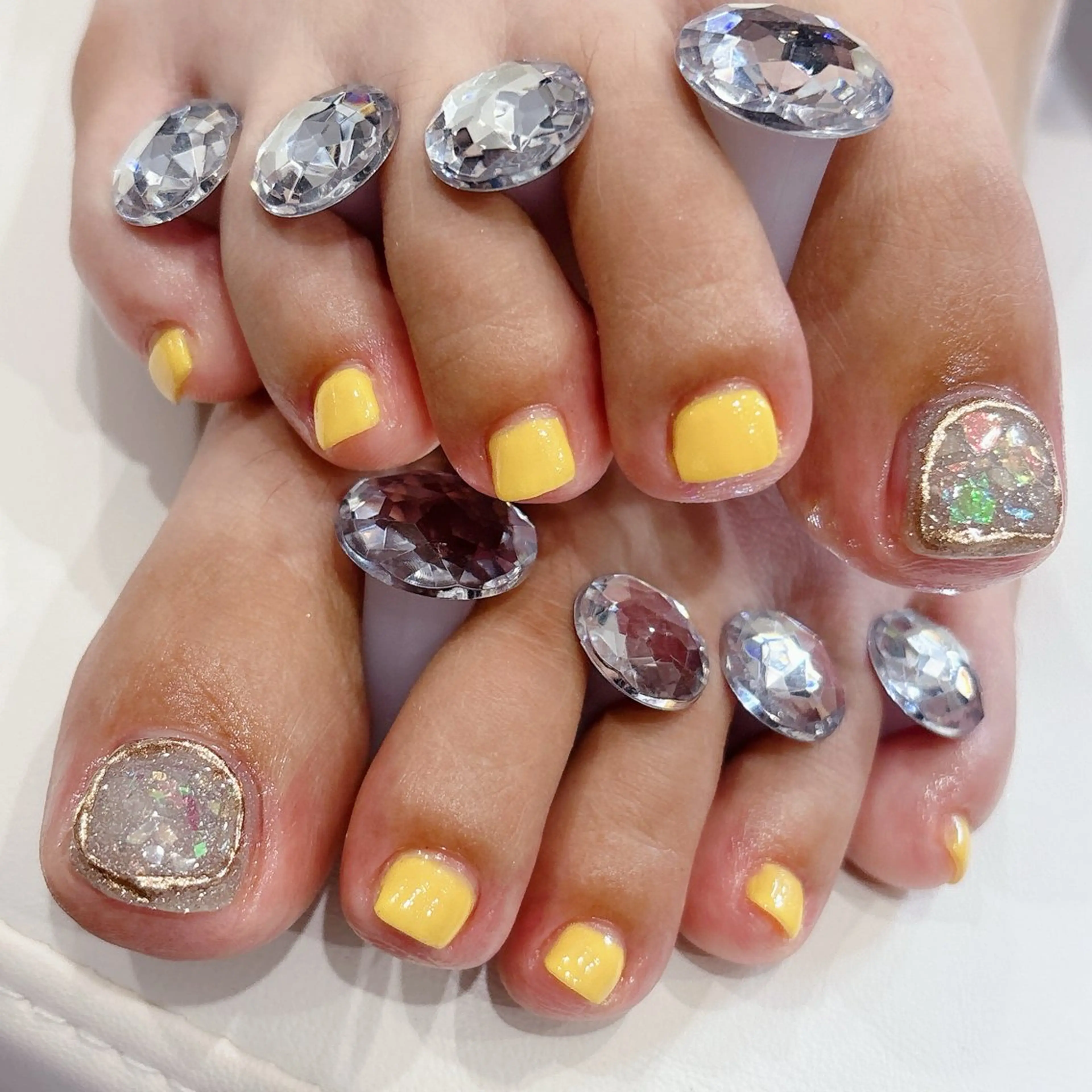 【先着10名限定✨口コミ募集】フットワンカラー・ラメグラ💅の写真