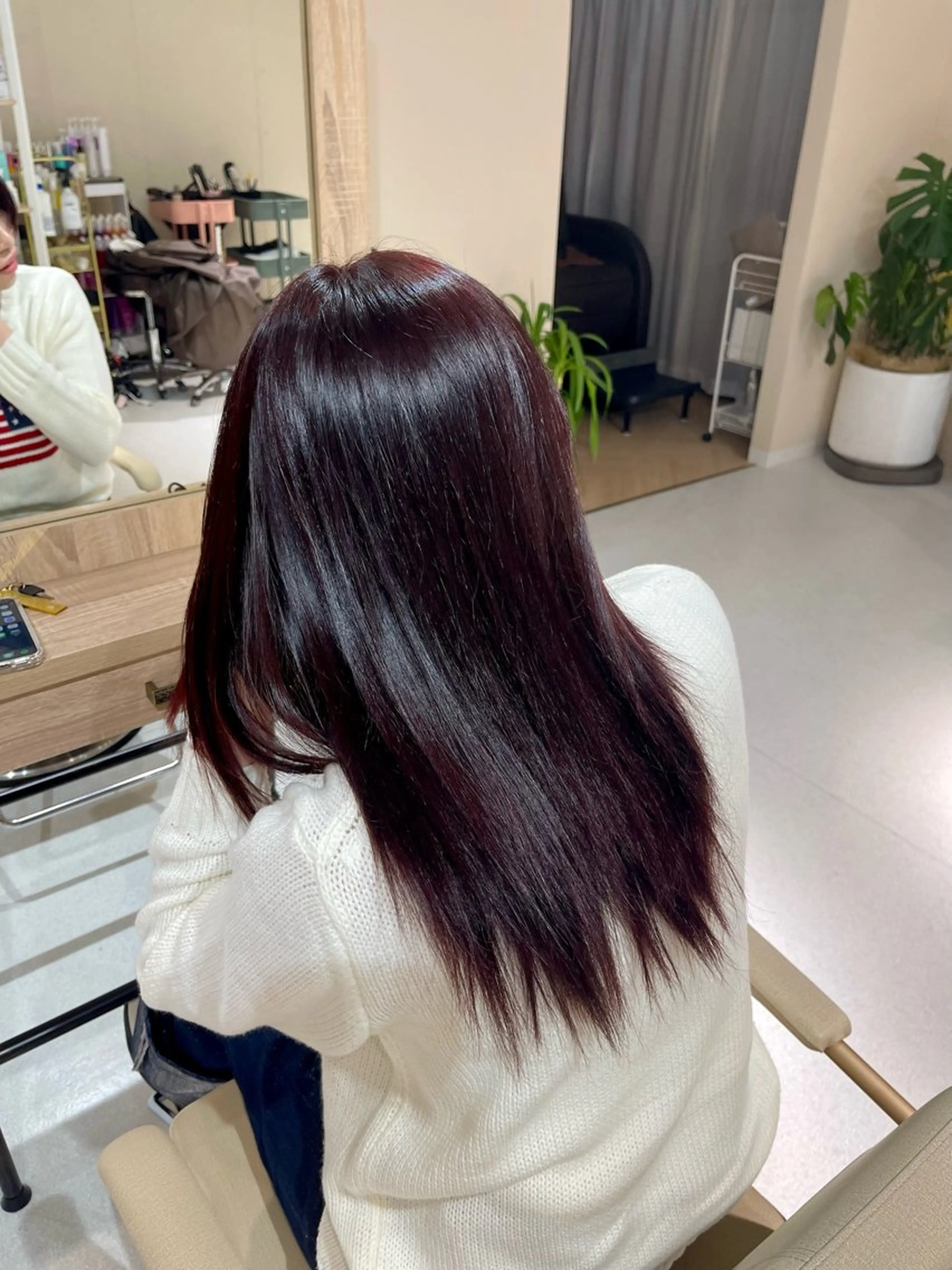 セミロング カラー ヘアカラー トリートメント 【haire】ヘアリ ー🎀mitsukiのヘアスタイル