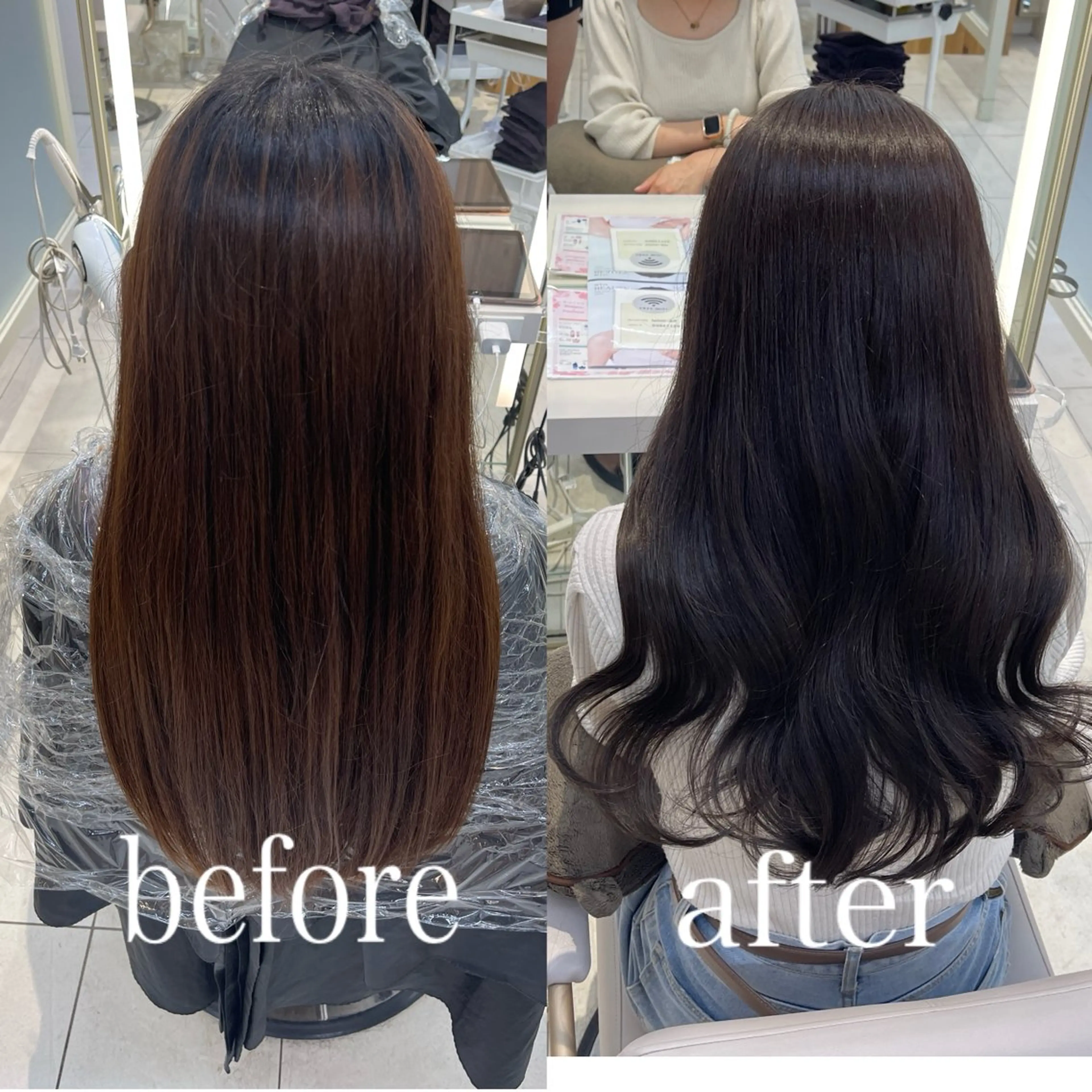 ロング カラー Hina🤎ベージュ 、グレージュ🤎のヘアスタイル