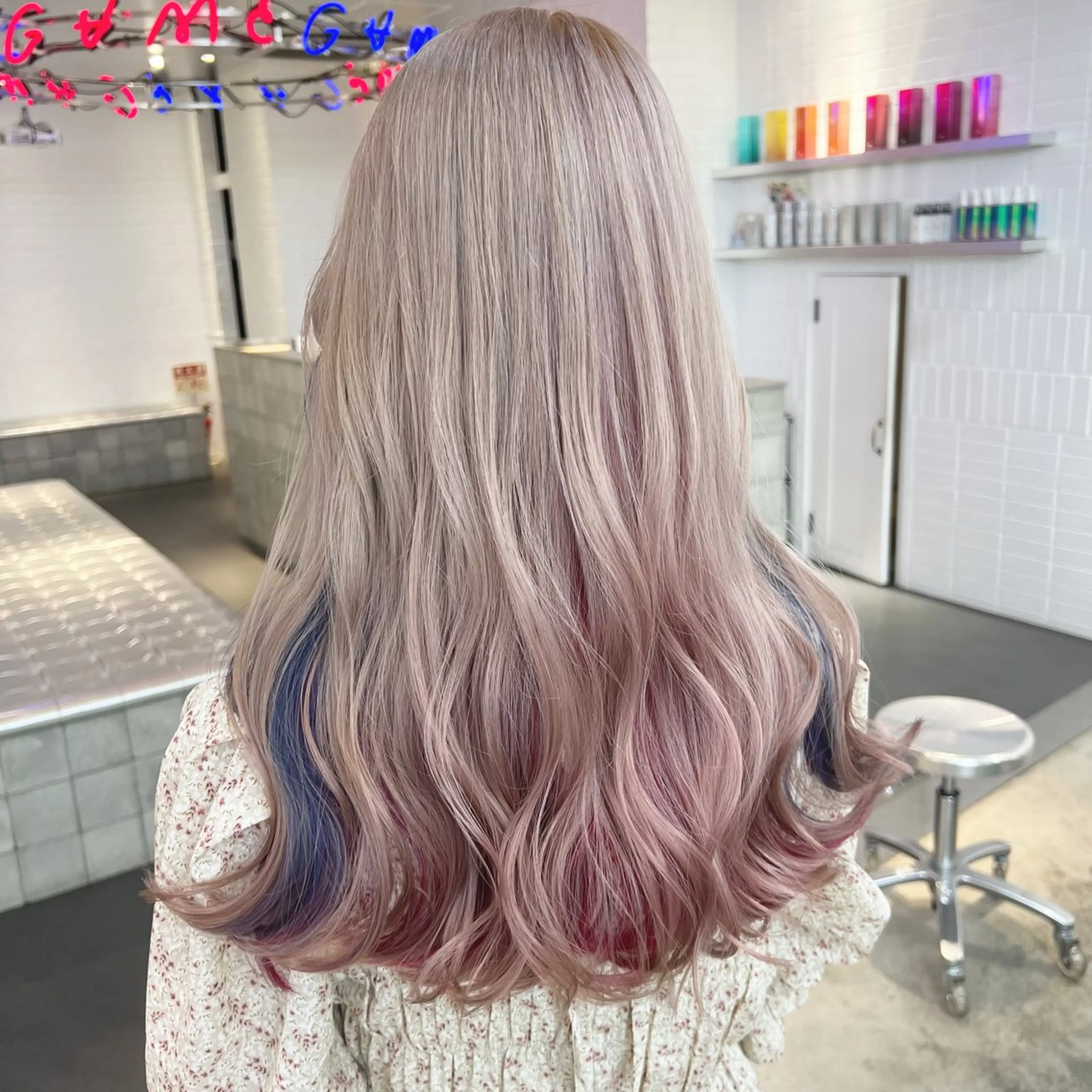 ロング カラー ヘアアレンジ ブリーチ 髪質改善 🍯傷ませないカラー 似合わせヘア🍯彪雅のヘアスタイル