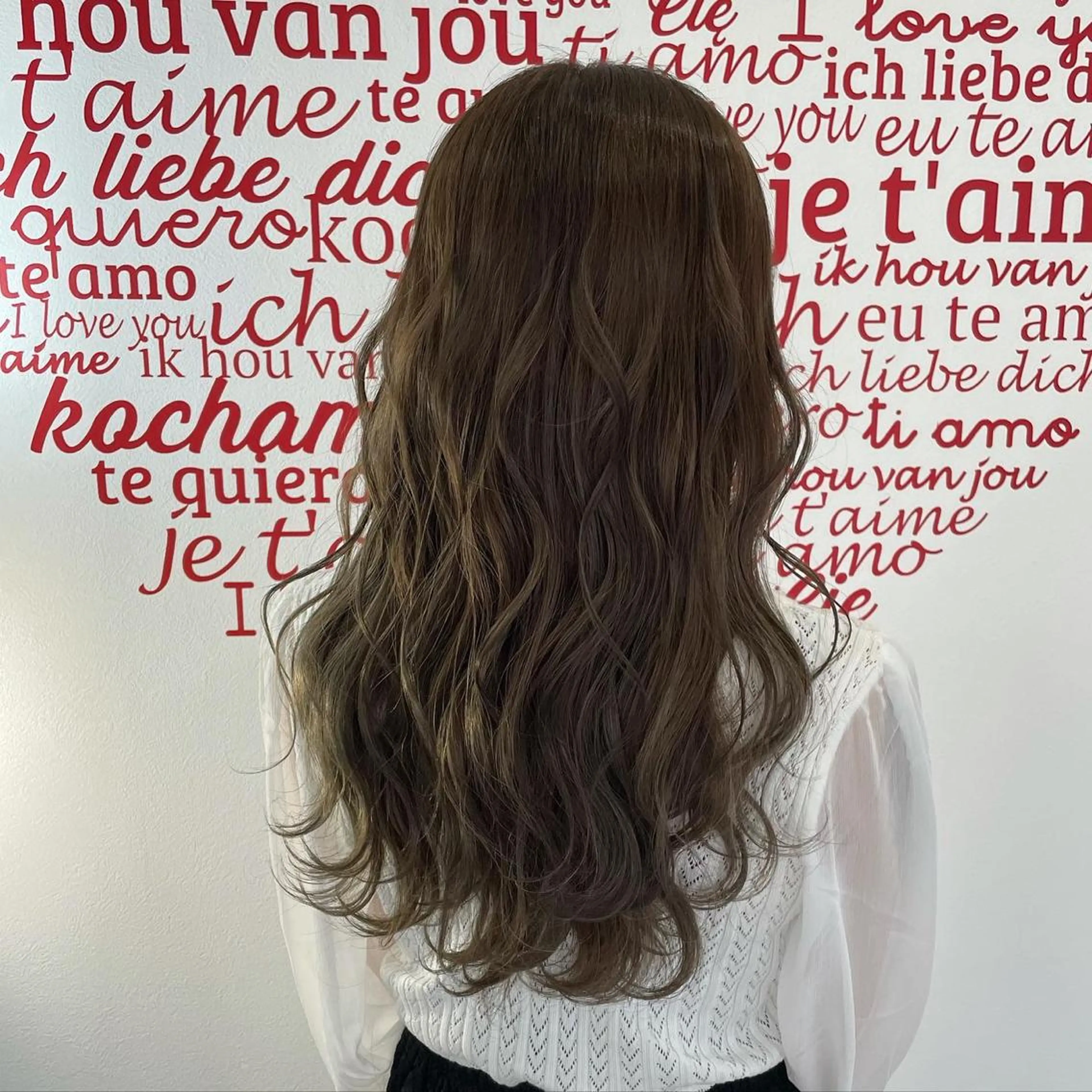 セミロング カラー ヘアアレンジ カット ヘアカラー トリートメント CREAPY　日向野 利菜のヘアスタイル