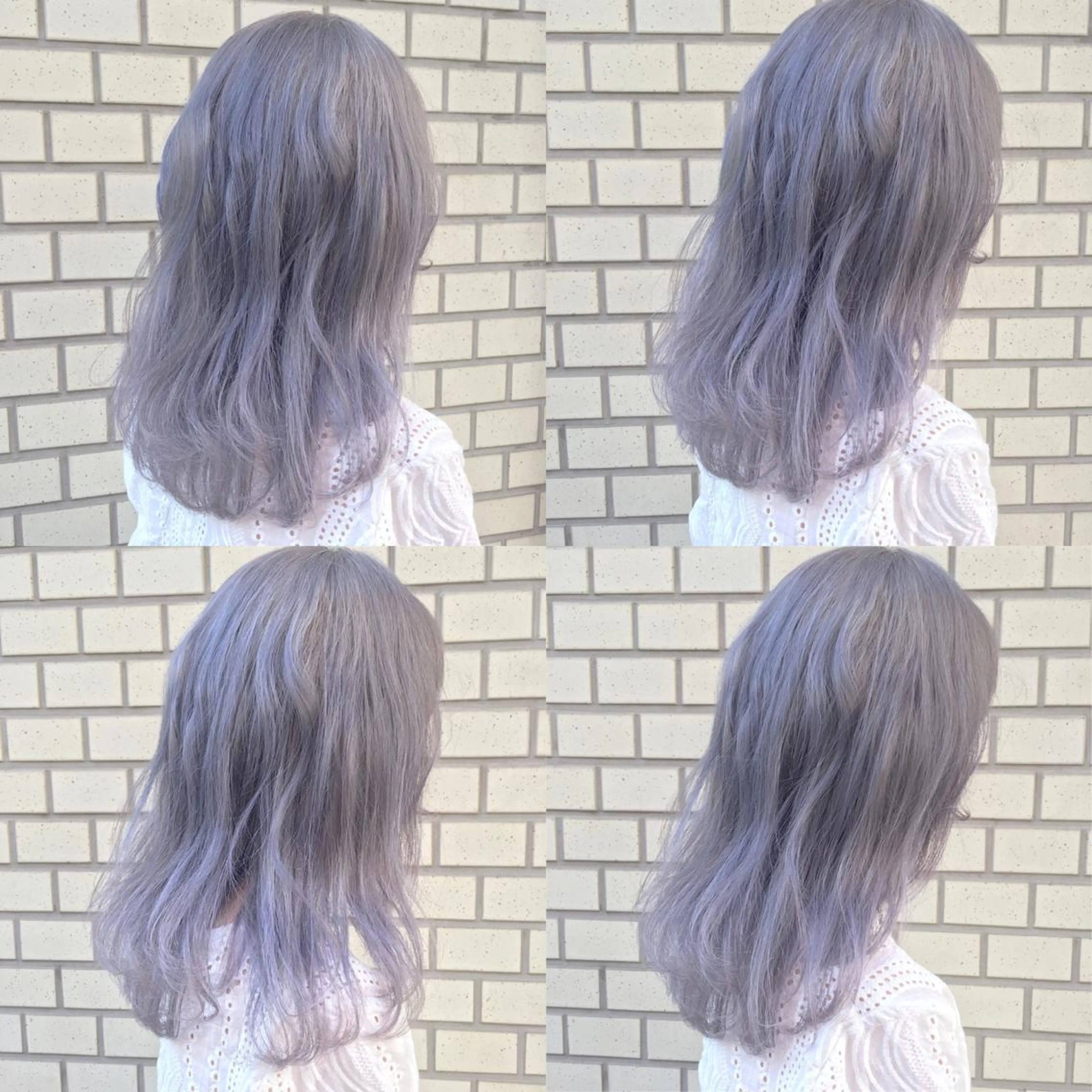 セミロング カラー パーマ ヘアアレンジ ブリーチ ラベンダーカラー LUCK本厚木 浦住 貴大のヘアスタイル