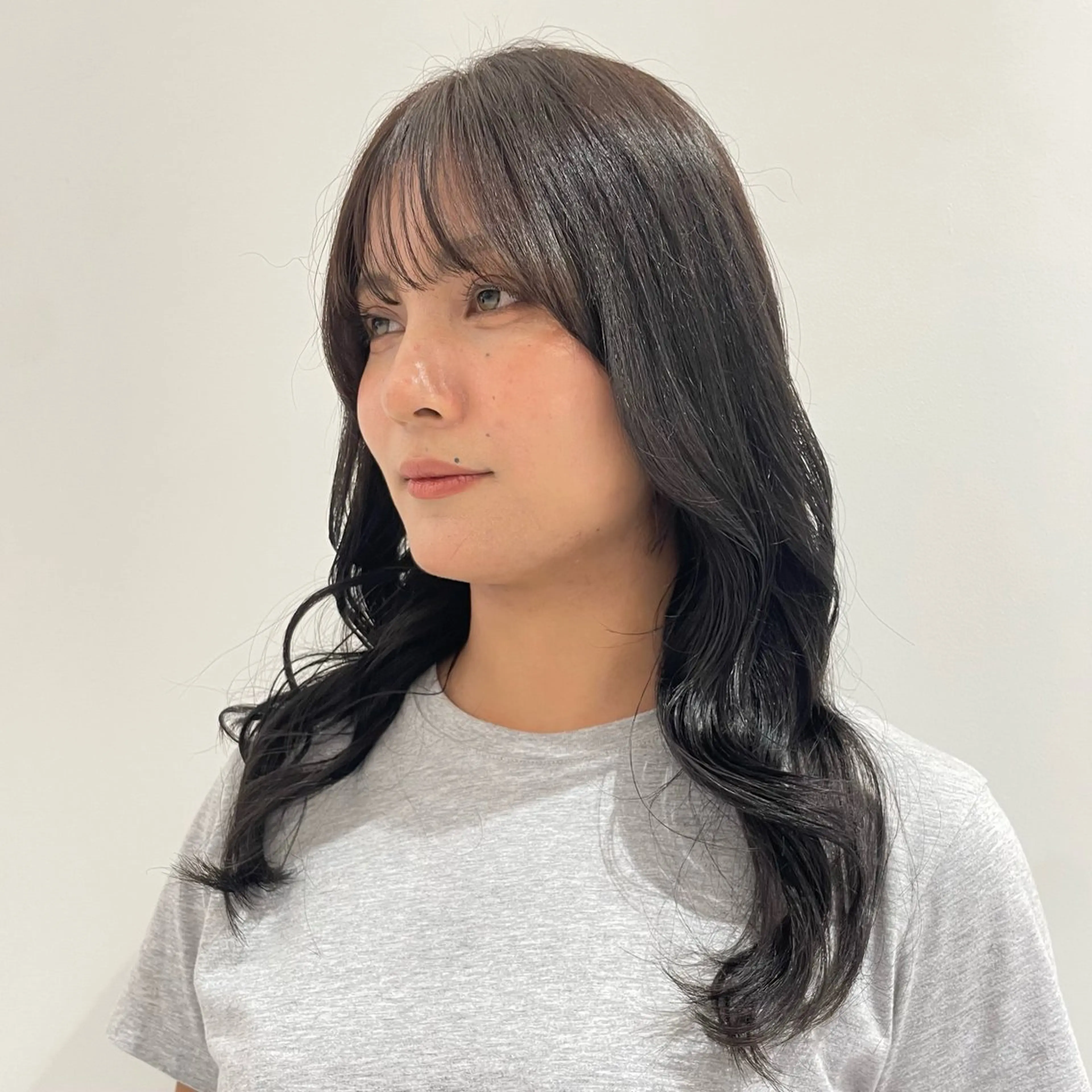 セミロング カラー カット ヘアカラー 🧁艶カラー /アレンジ🎀くるみのヘアスタイル