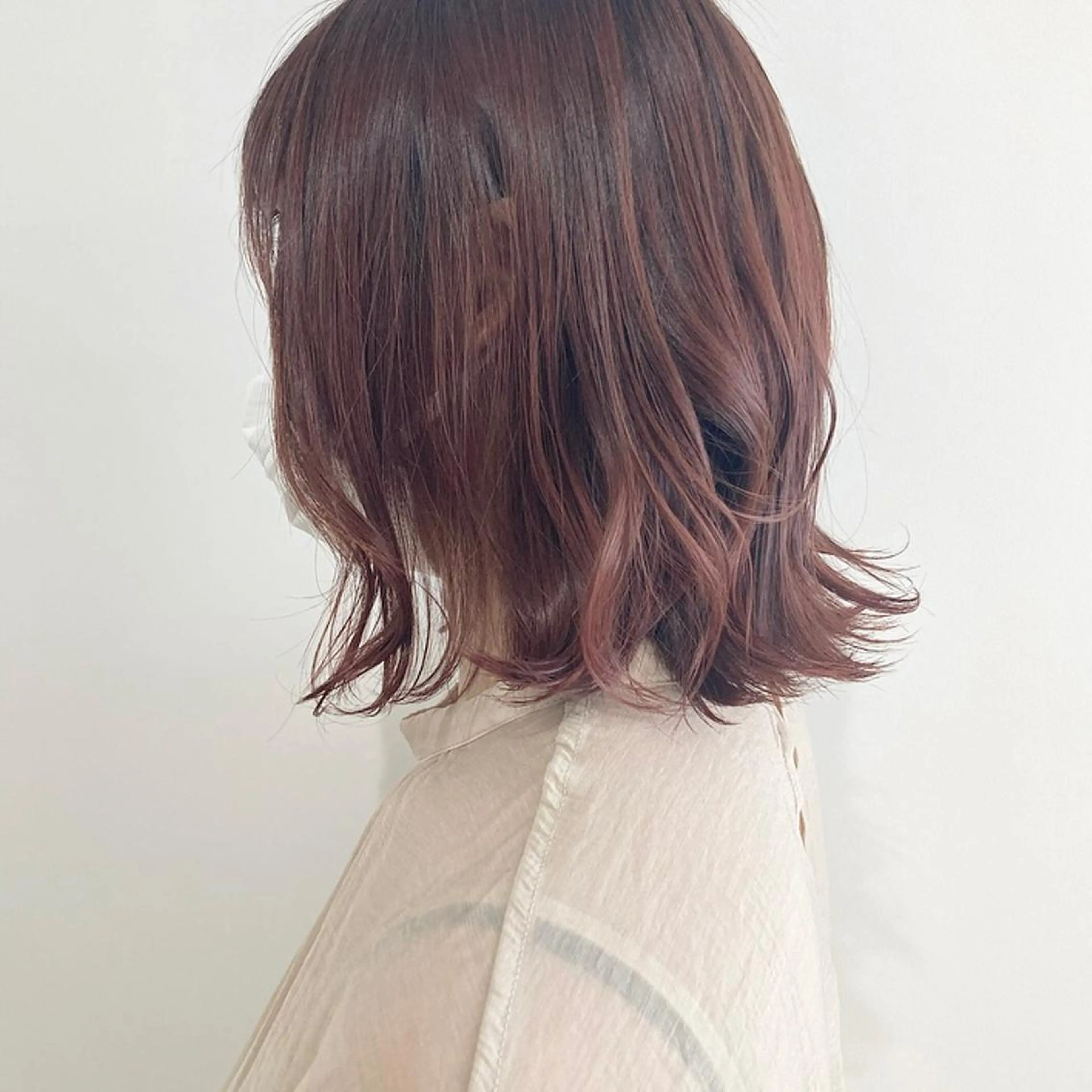 ミディアム カラー お洒落パーマ/ 艶カラー/michiのヘアスタイル
