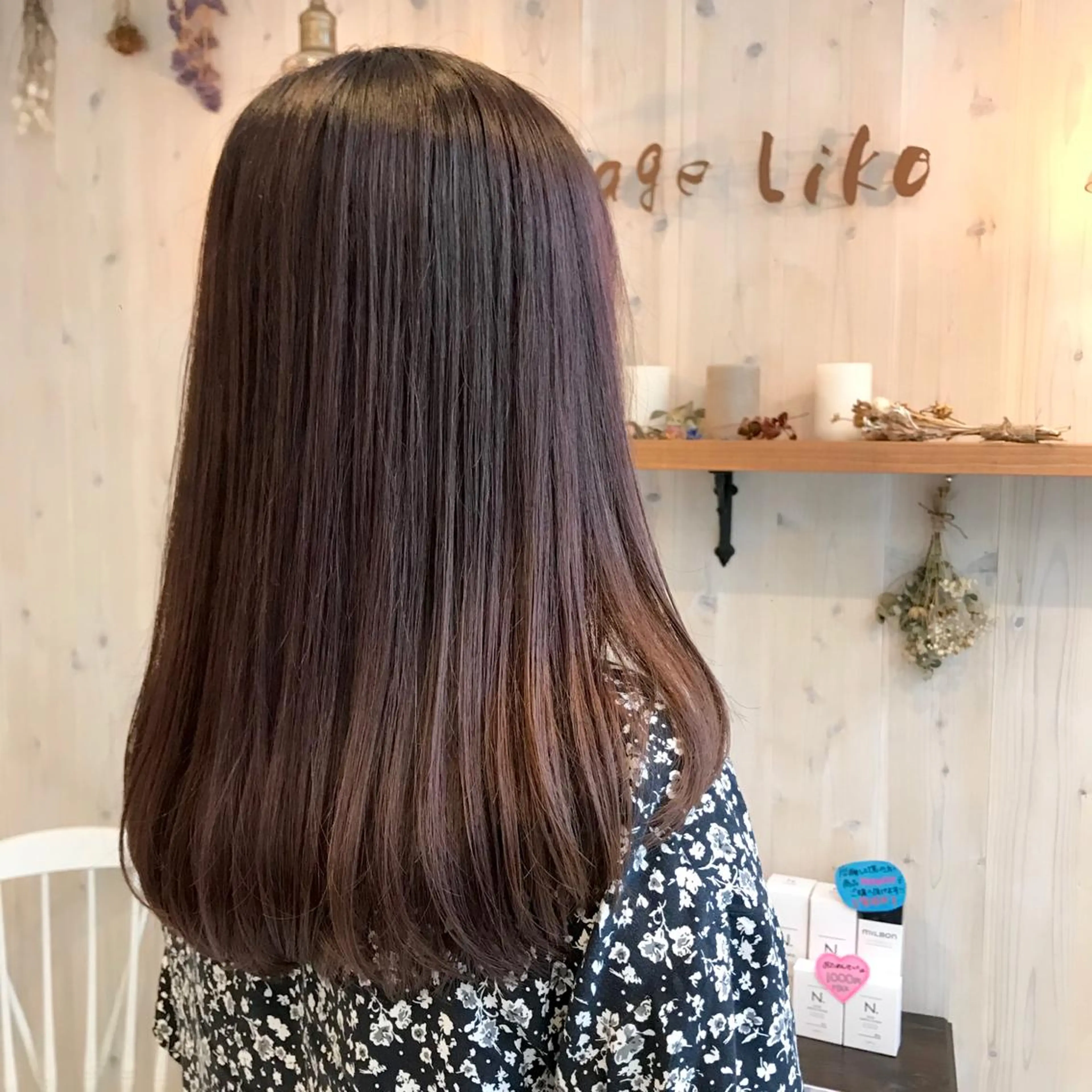 ロング カラー ピンクカラー 透明感カラー/ 寺田千雅子のヘアスタイル