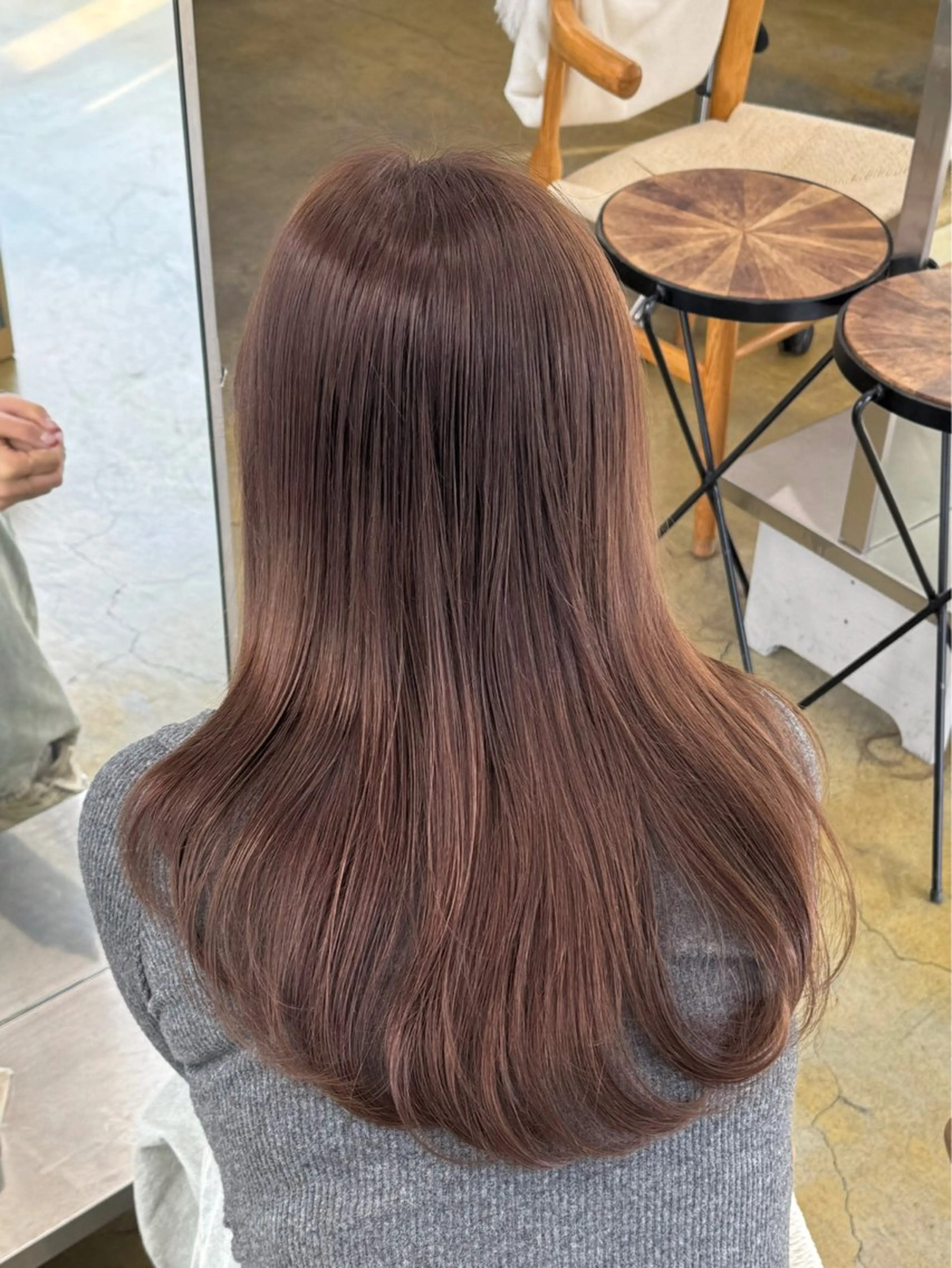 ロング カラー ブラウンカラー ヘアカラー トリートメント Dijon渋谷所属・珠貴/透明感カラー /韓国ヘアのヘアスタイル