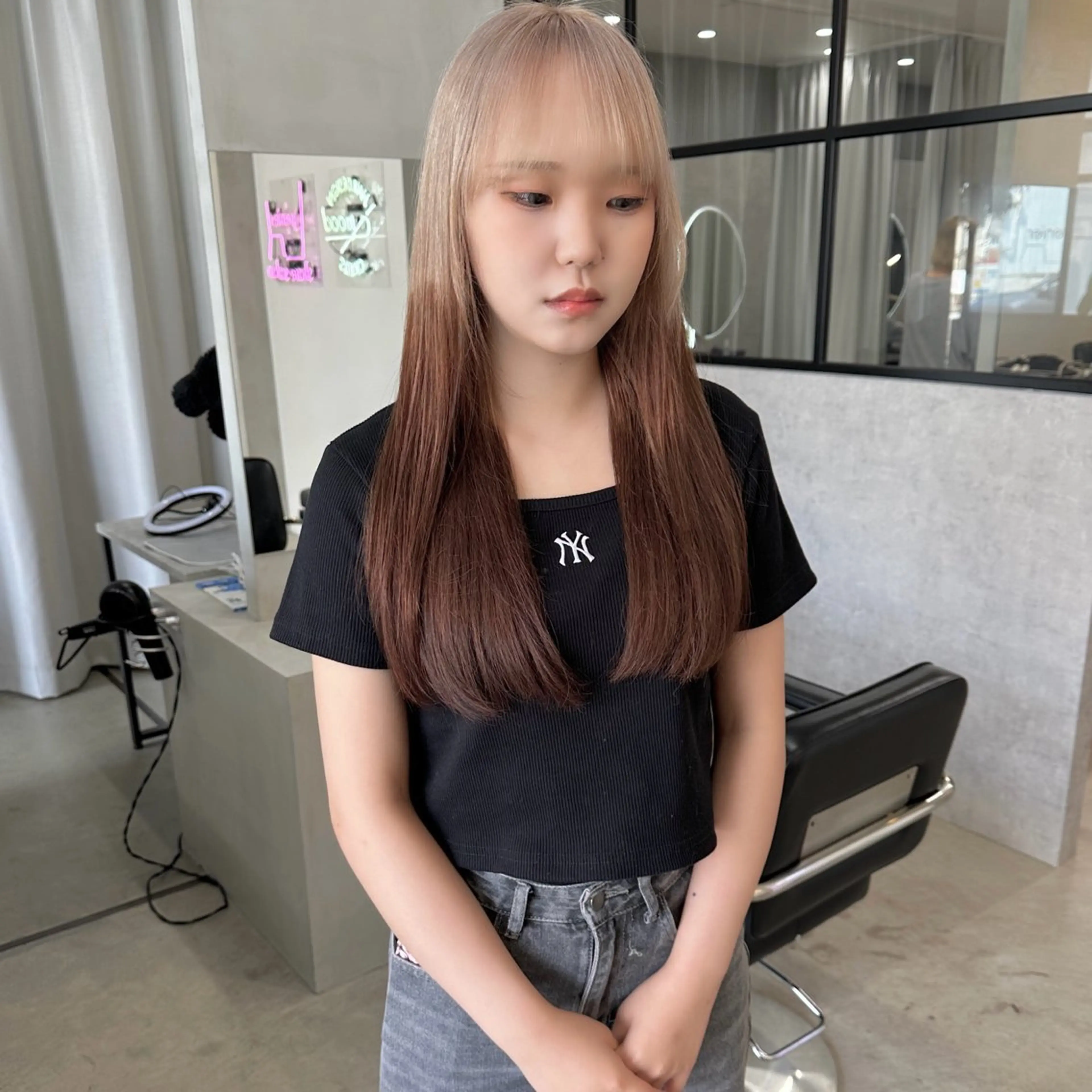 ロング カラー はちすか るかのヘアスタイル