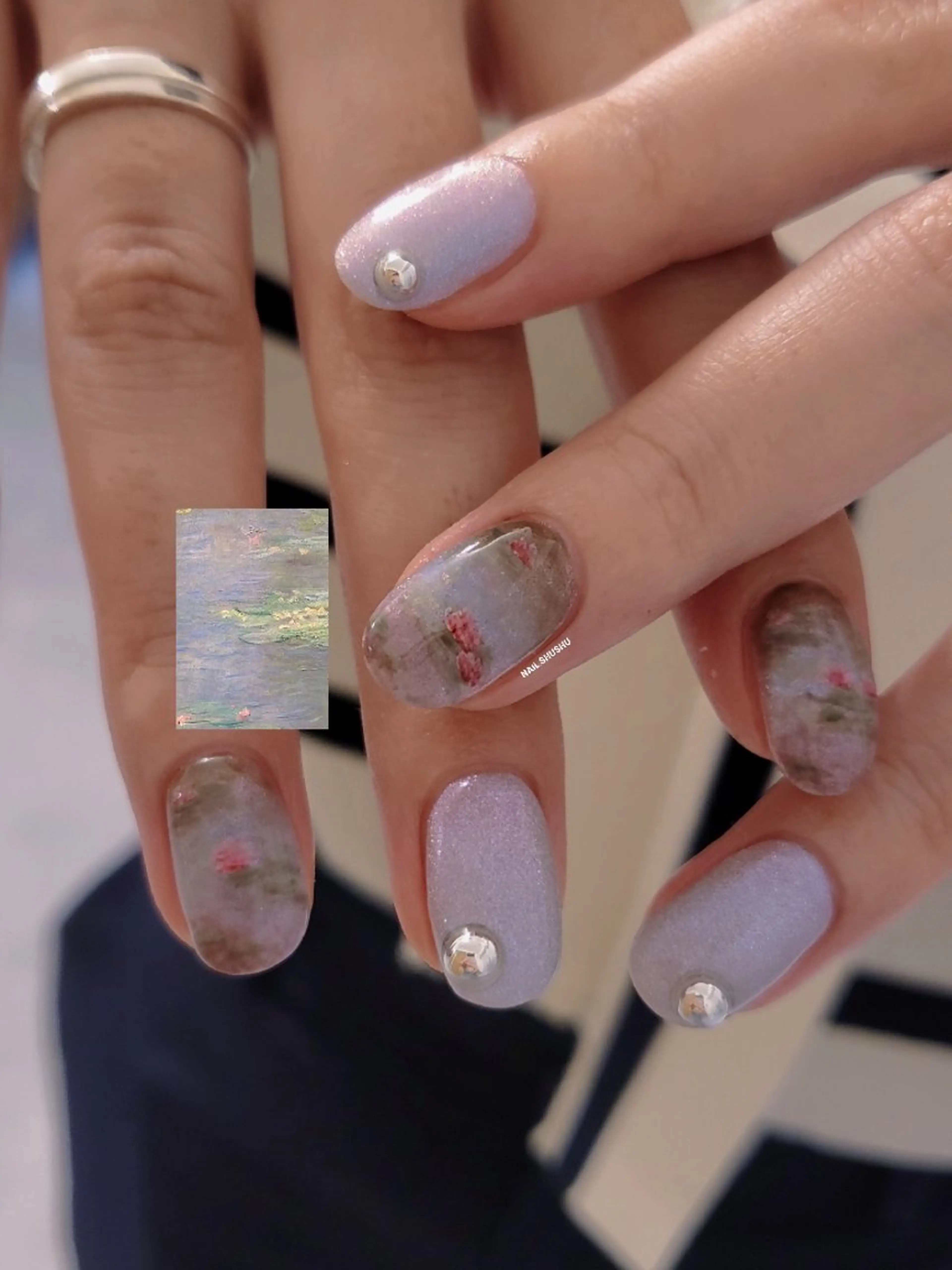 ネイル ハンドネイル 3dパーツ/流行り 👧shushu❤️のネイルデザイン