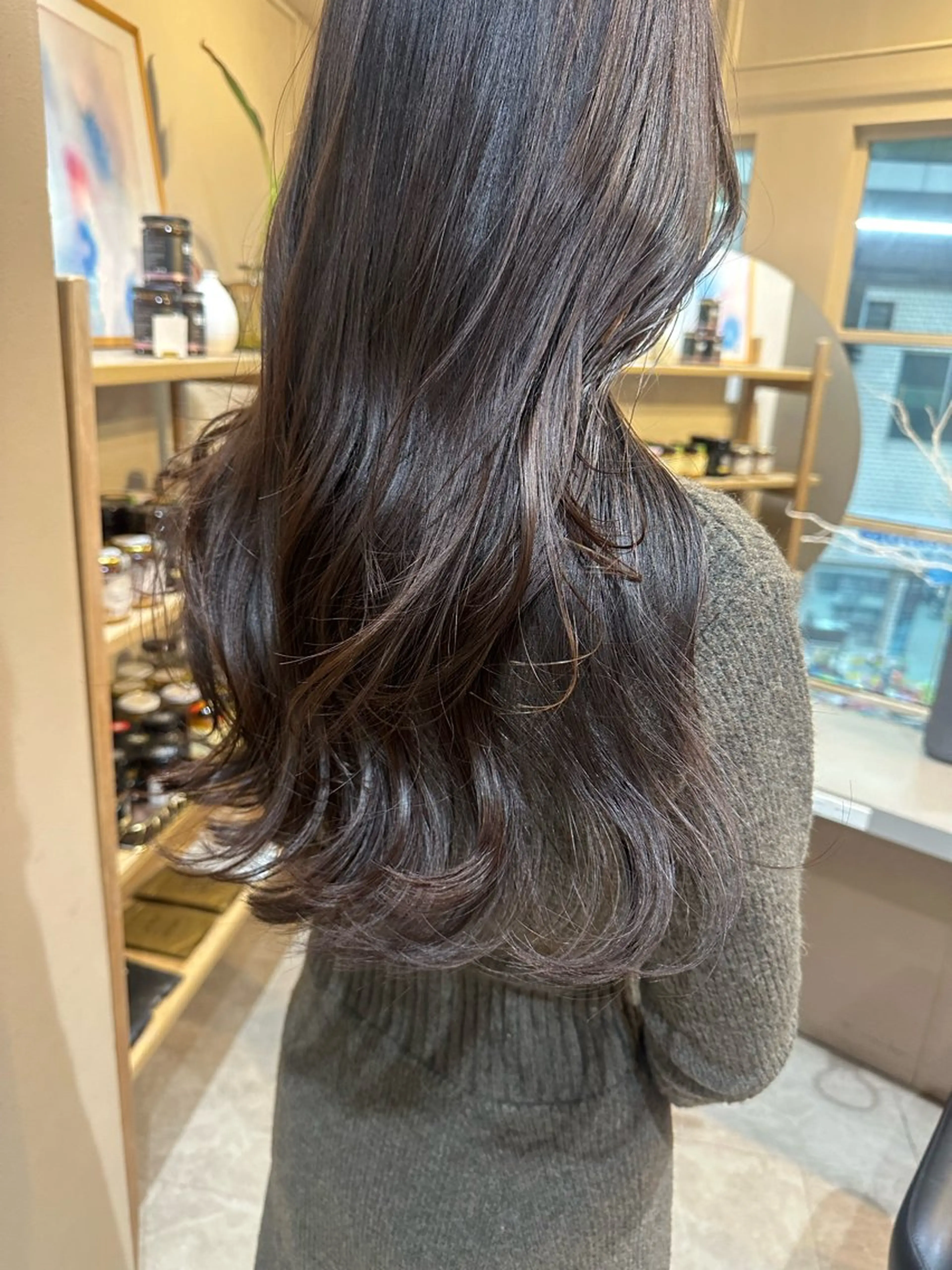 ロング カット ヘアカラー Ran /レイヤー /ベージュ/髪質改善のヘアスタイル