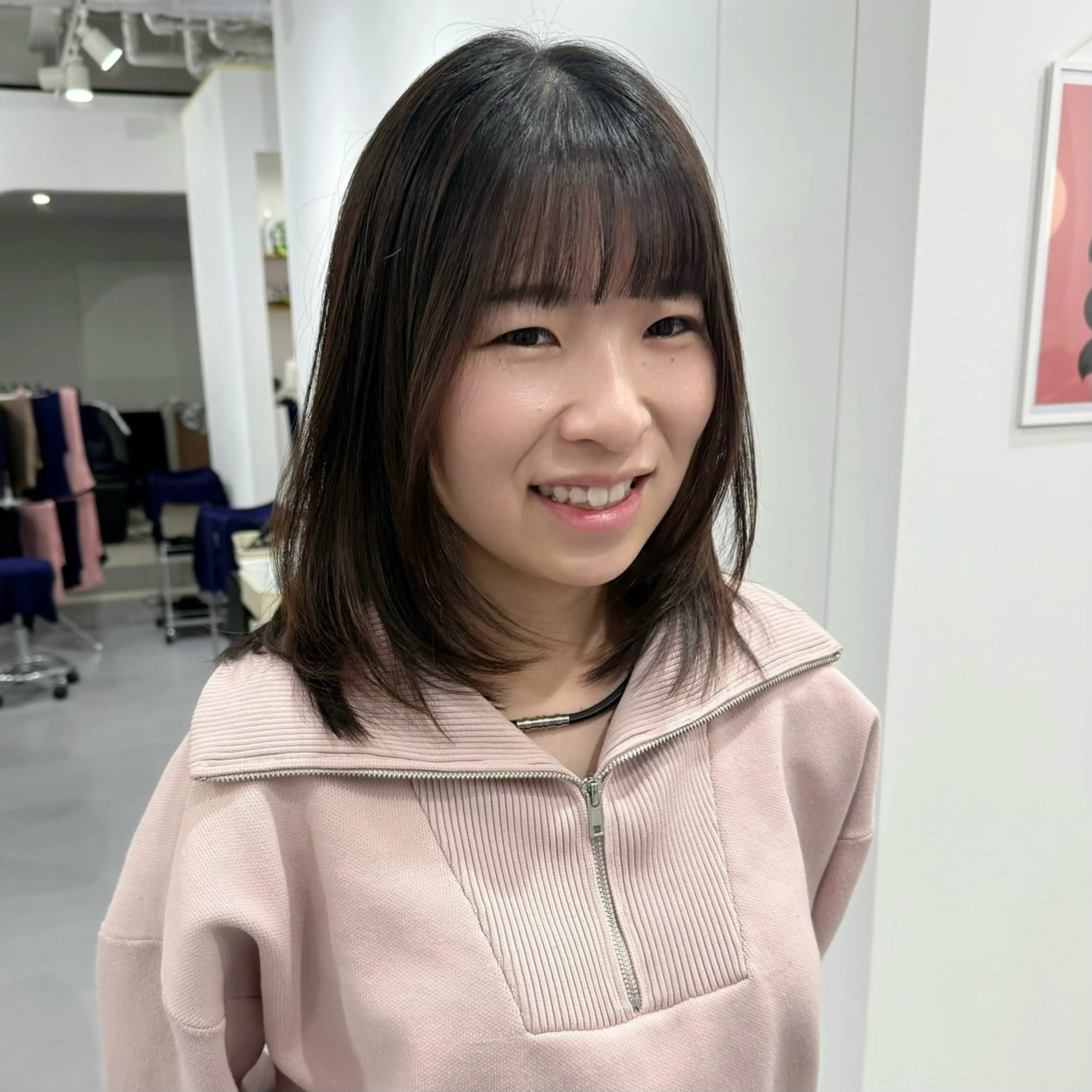 ミディアム ミディアムレイヤー レイヤーカット KUTEN所属・岐阜パーマ/透明感 カラー/Genkiのヘアスタイル