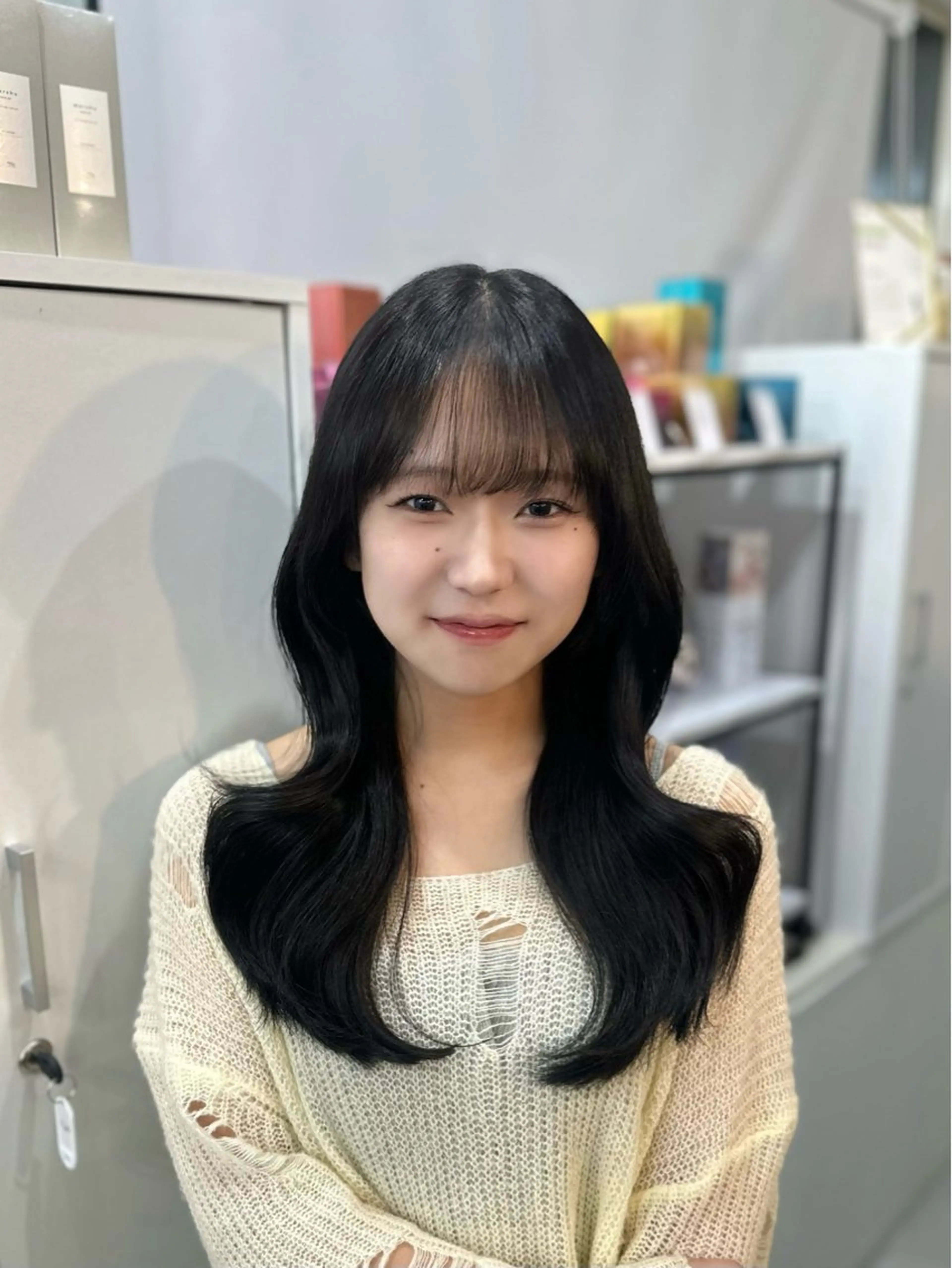 ロング カラー カット ヘアカラー トリートメント 髪質改善/韓国ヘア /natsuki🧸のヘアスタイル