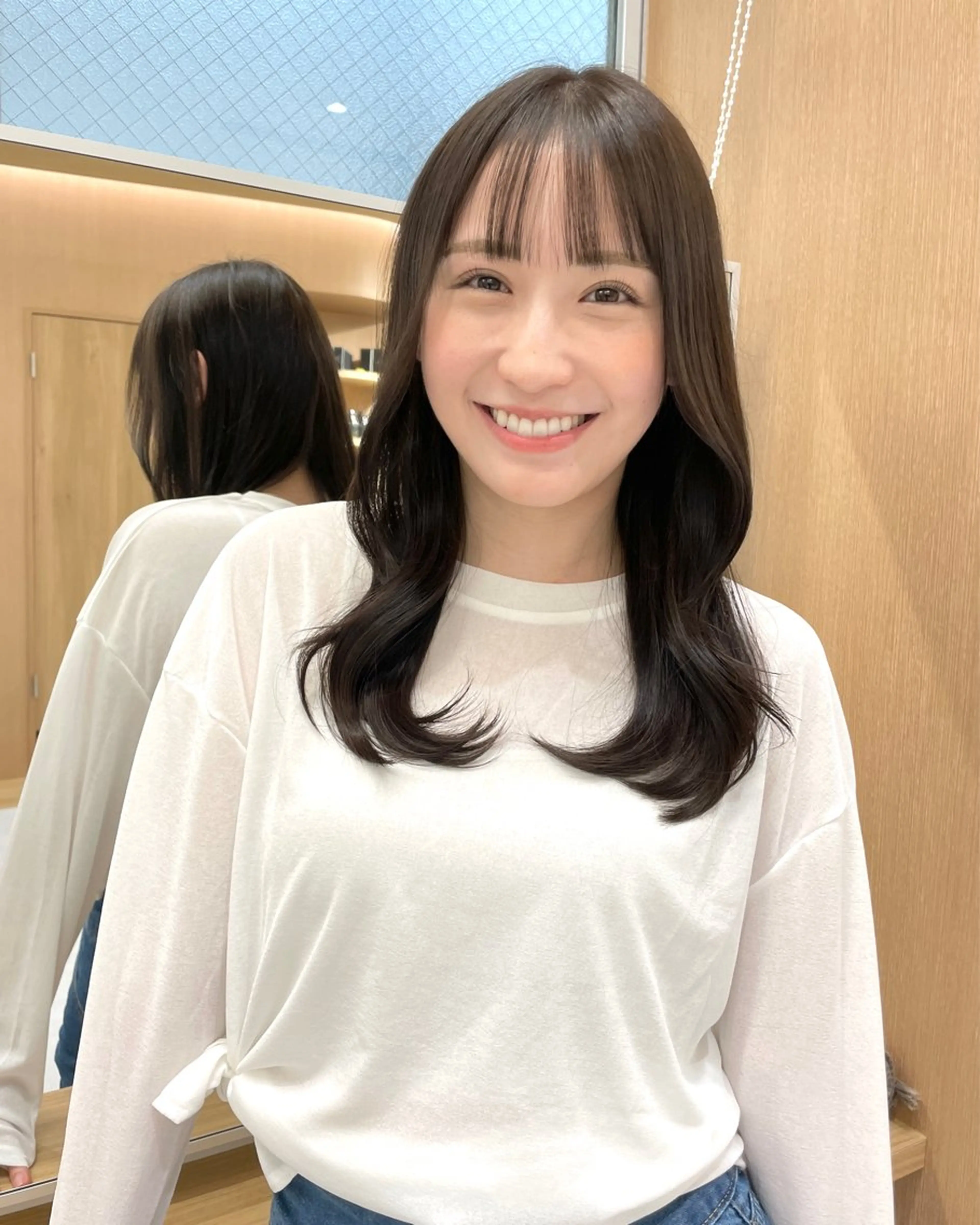 ロング レイヤーカット YUUKI/艶カラー レイヤーカットのヘアスタイル