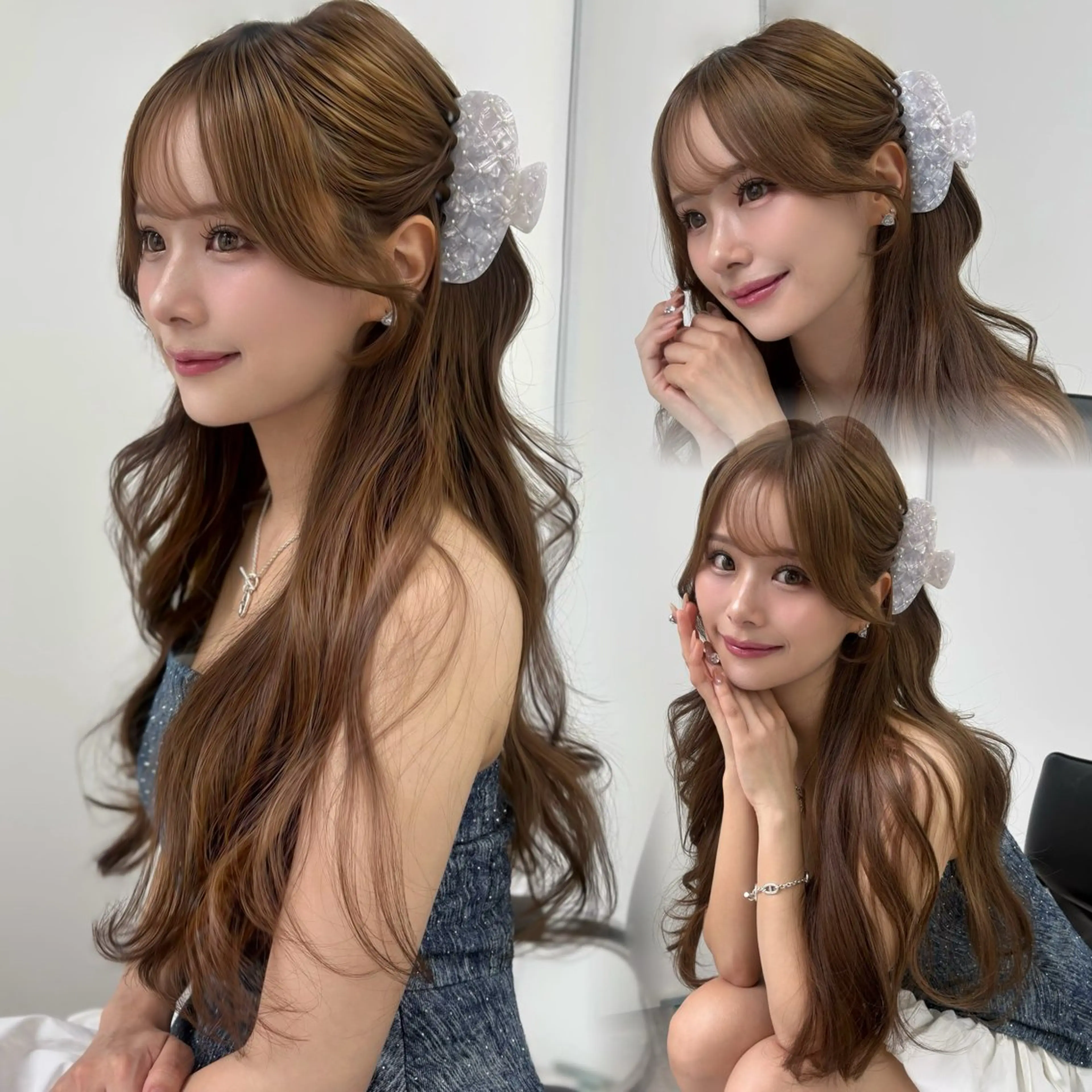 ロング カラー 顔周りカット 上品モテ韓国ヘア 🩶渋谷/aoiのヘアスタイル