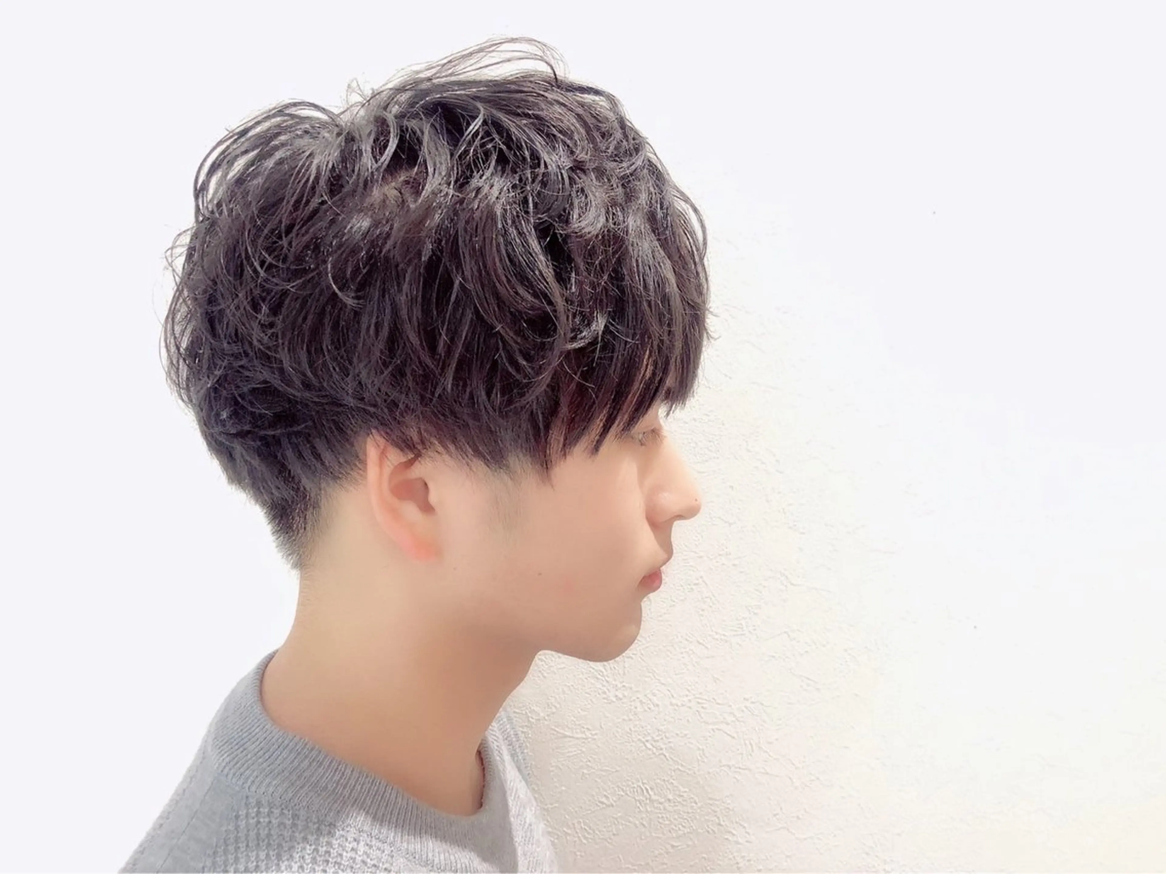 ショート パーマ メンズ カット パーマ sweetroom所属・縮毛矯正/透明感 カラー/平塚/サトウのヘアスタイル