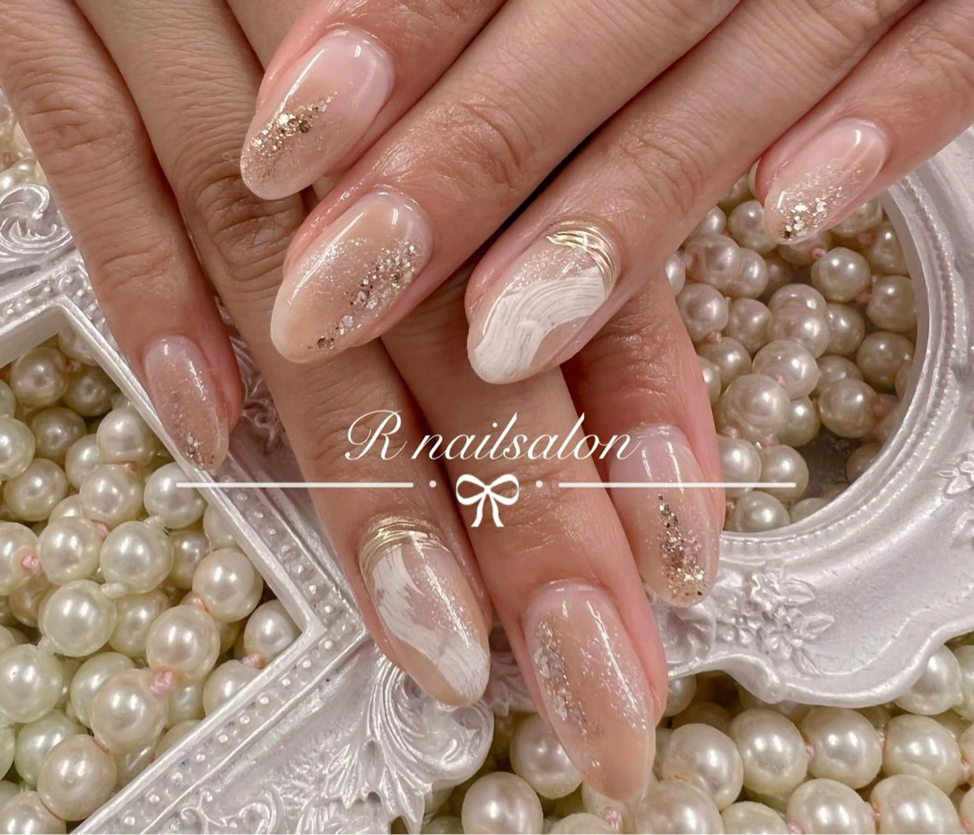 セミロング ハンドネイル R NAILSALONのネイルデザイン