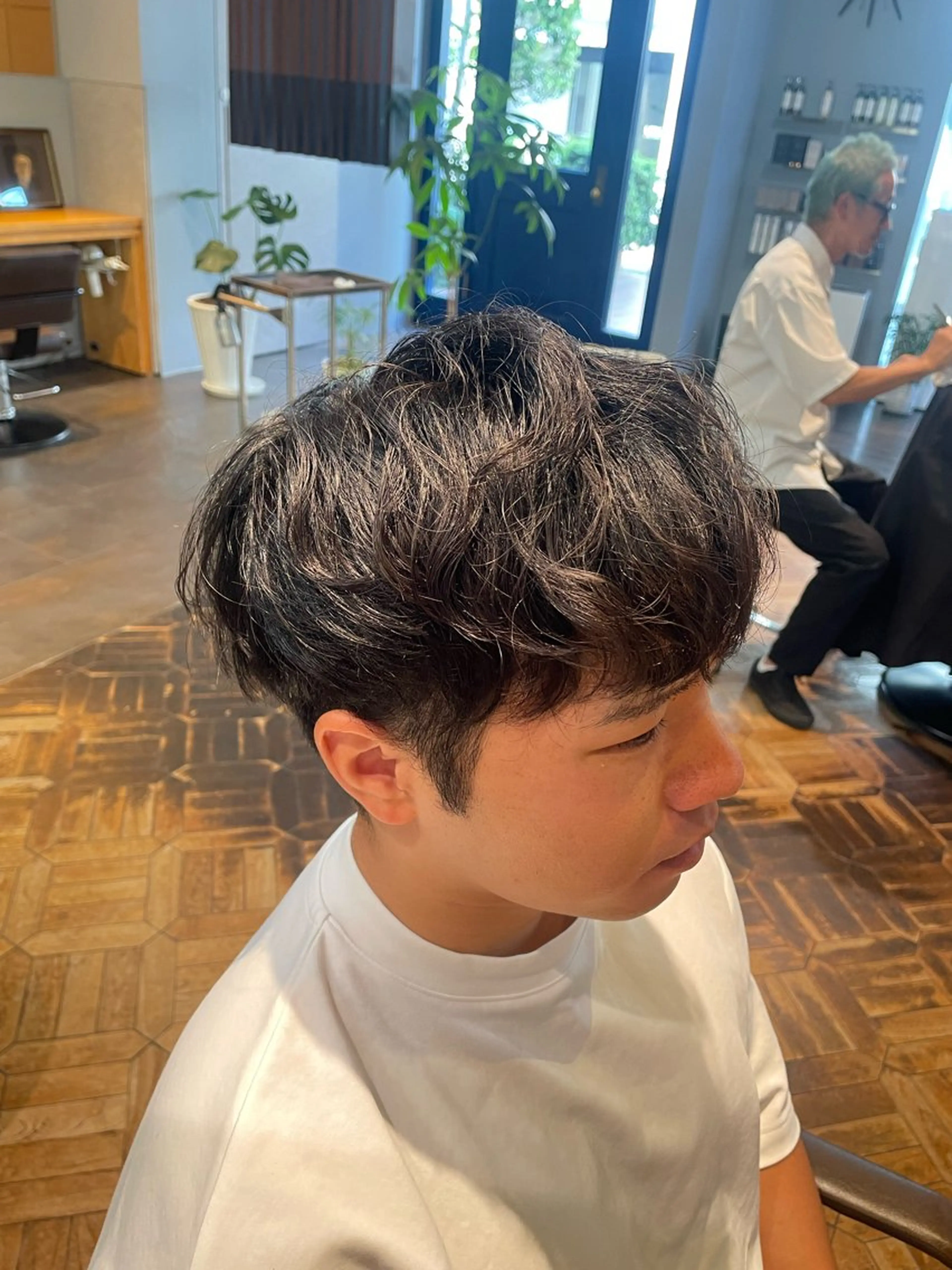 メンズ メンズパーマ カット パーマ ⚡️学芸大学 川上拓真⚡️のヘアスタイル