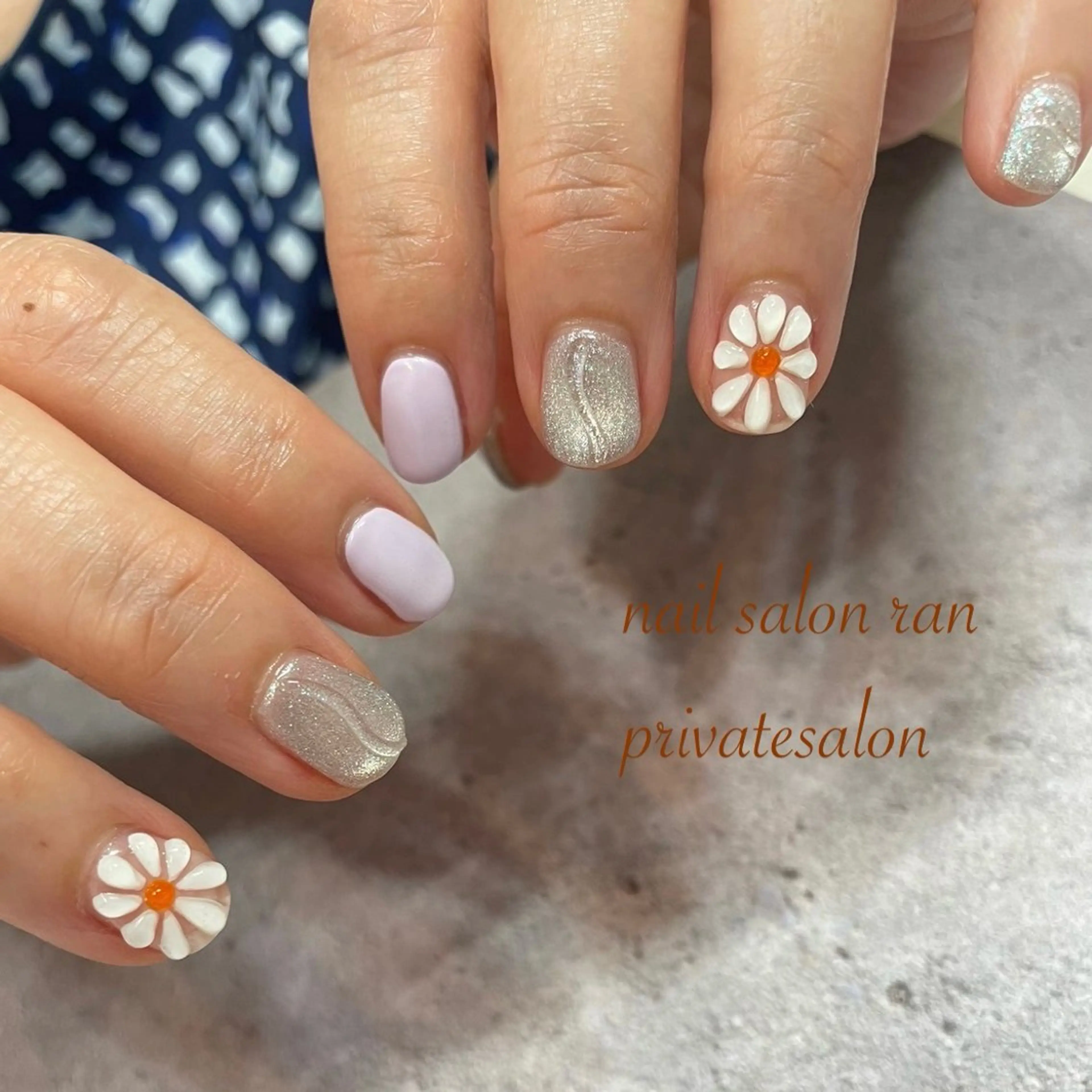 ネイル ぷっくりネイル 春ネイル nailsalon ranのネイルデザイン