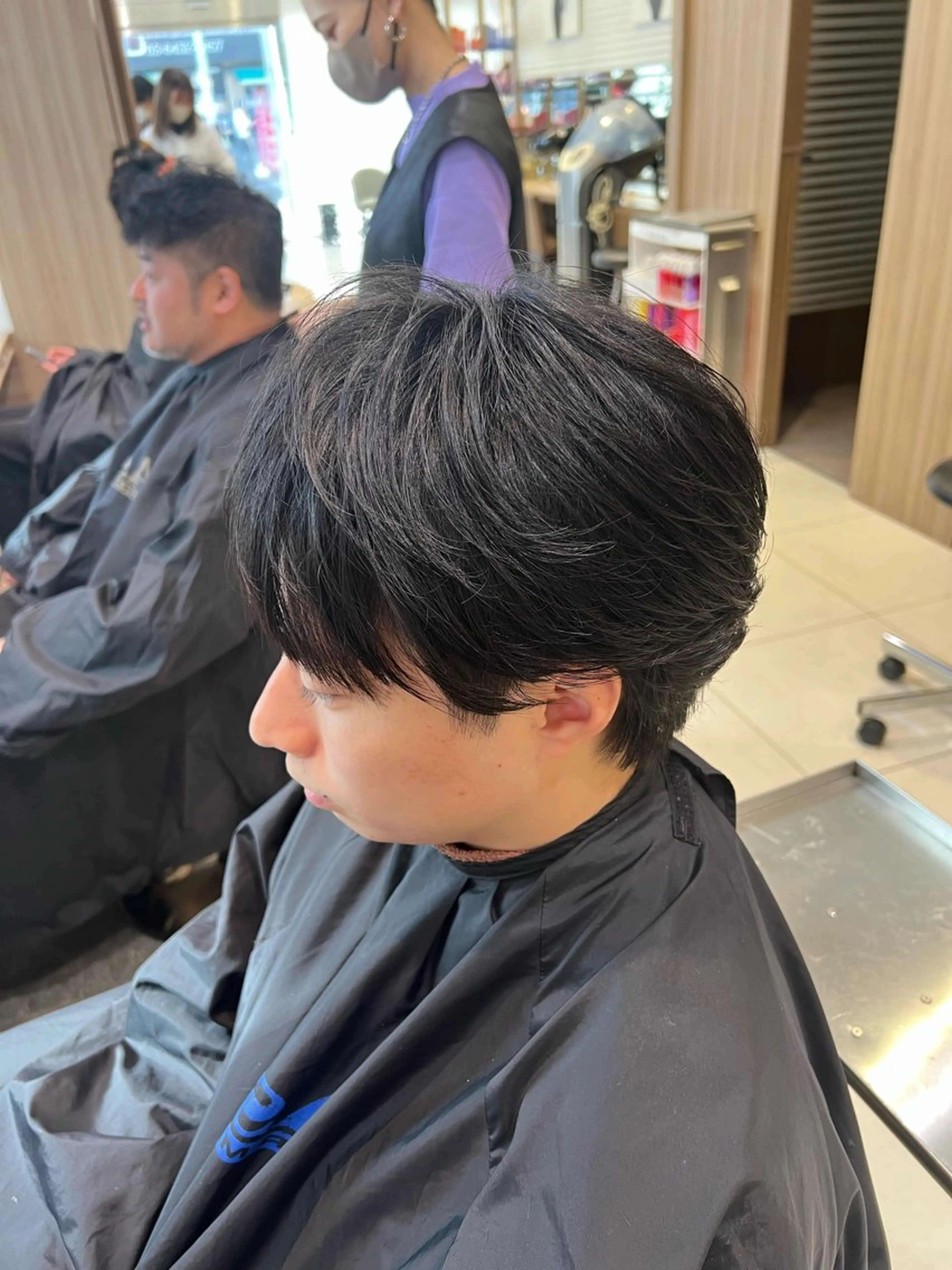 ショート パーマ メンズ カット パーマ 曲がる縮毛矯正・パー マ💈副店長田中💈のヘアスタイル