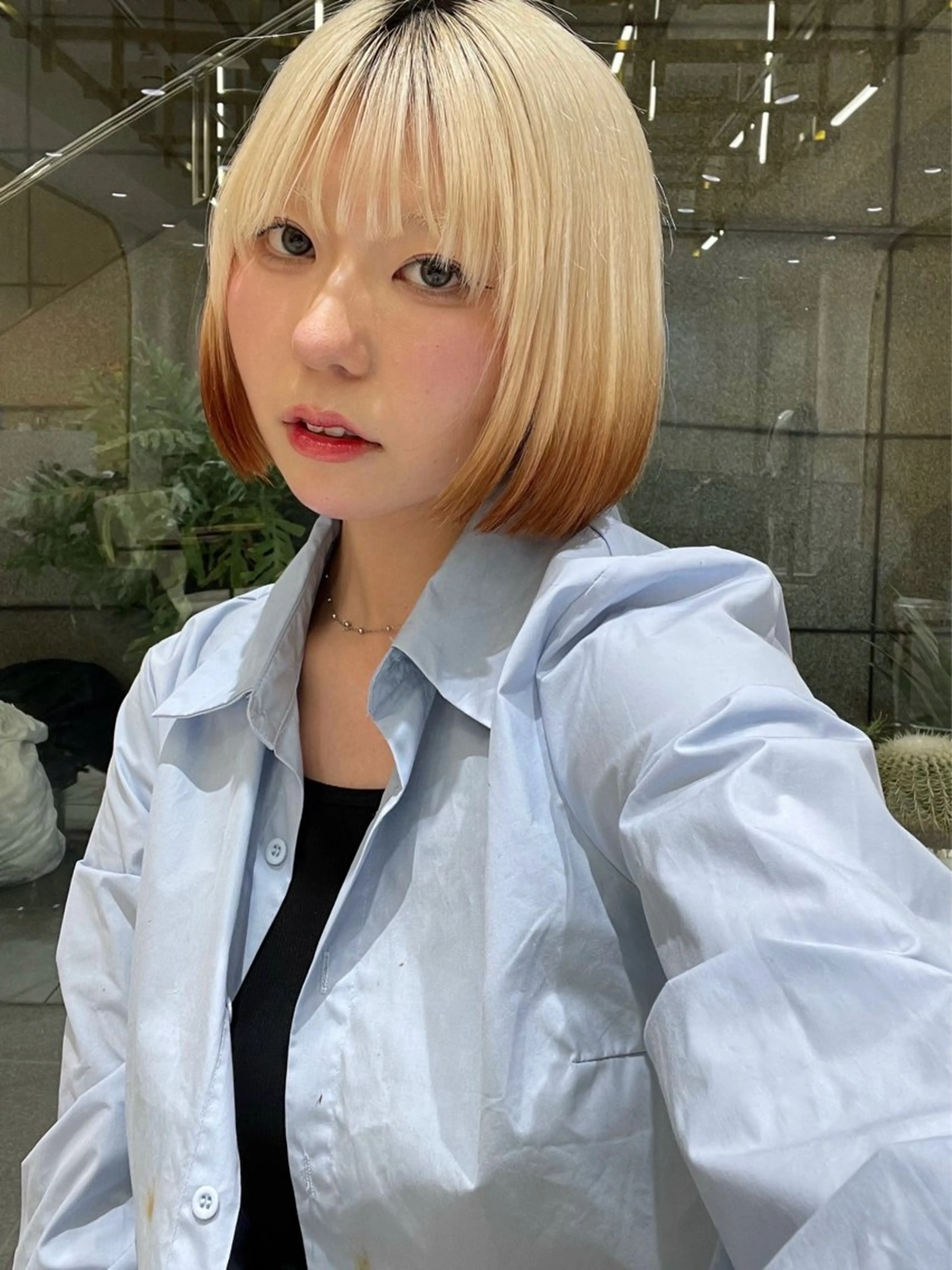 ミディアム カット 🦋sana🦋 🫧透明感カラー🫧のヘアスタイル