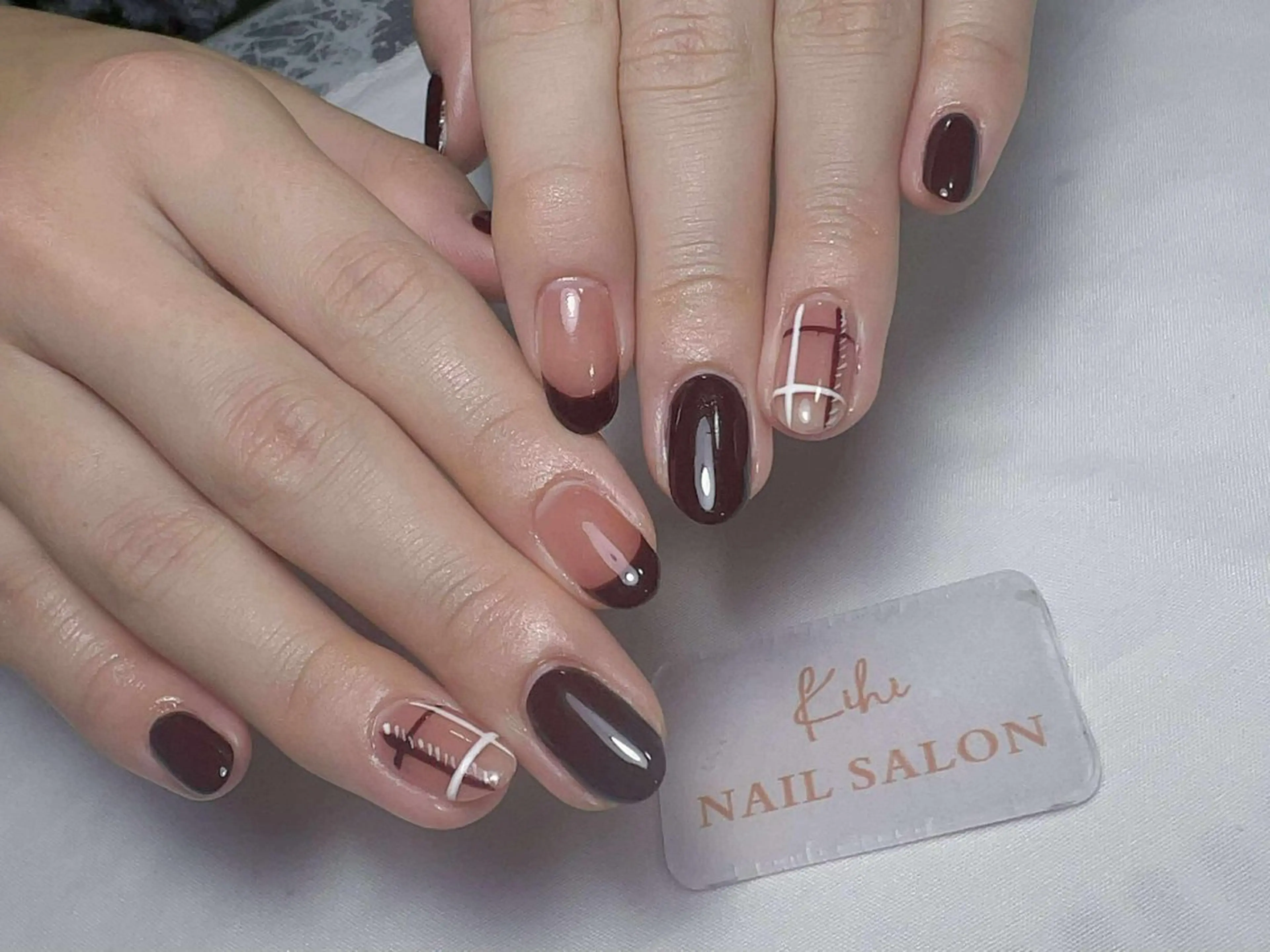 ネイル ハンドネイル フットネイル ユリ🎀長さだし/ パラジェル/持ち込みのネイルデザイン