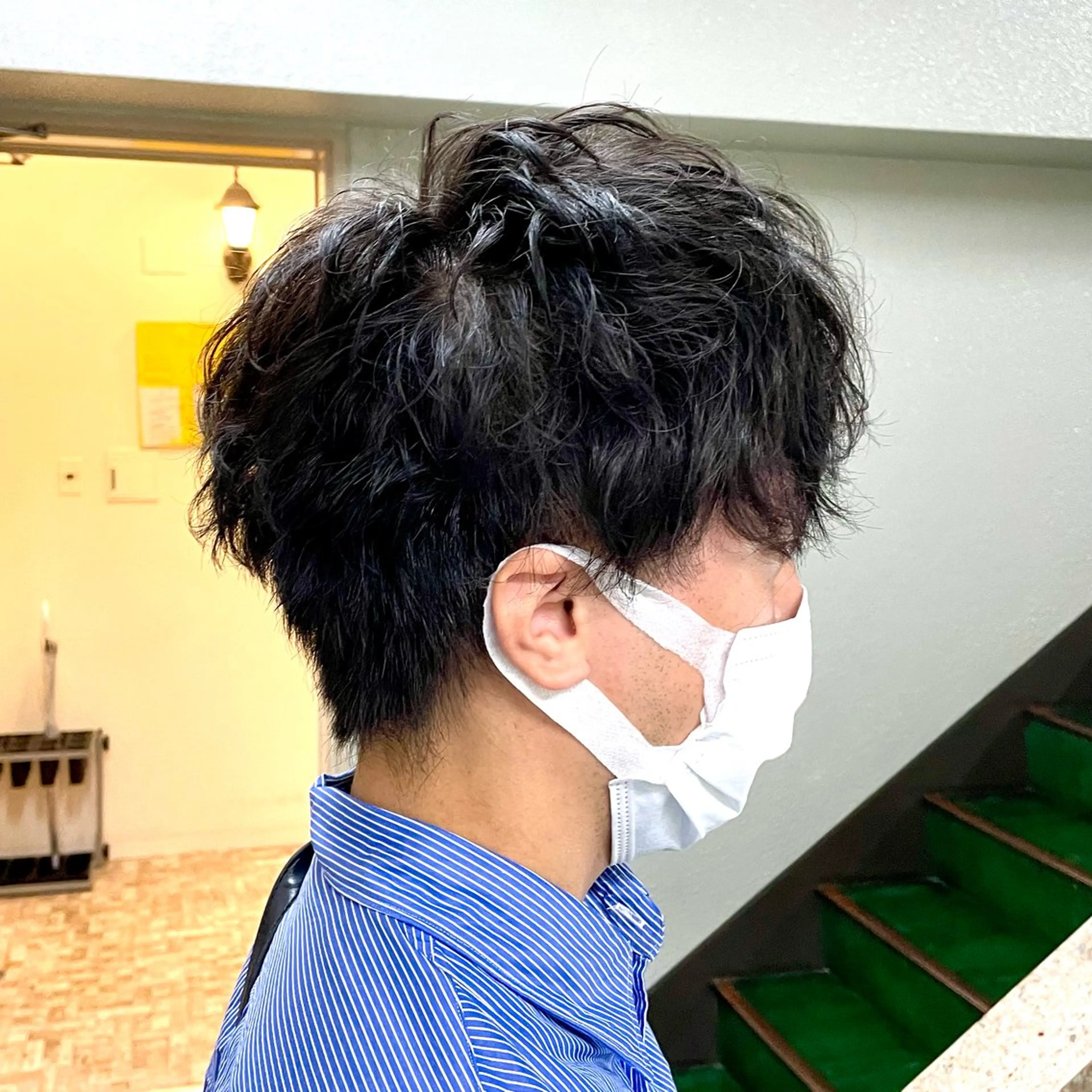 メンズ メンズパーマ メンズウルフカット ウルフカット メンズ特化 ショート パーマ 丸山のヘアスタイル