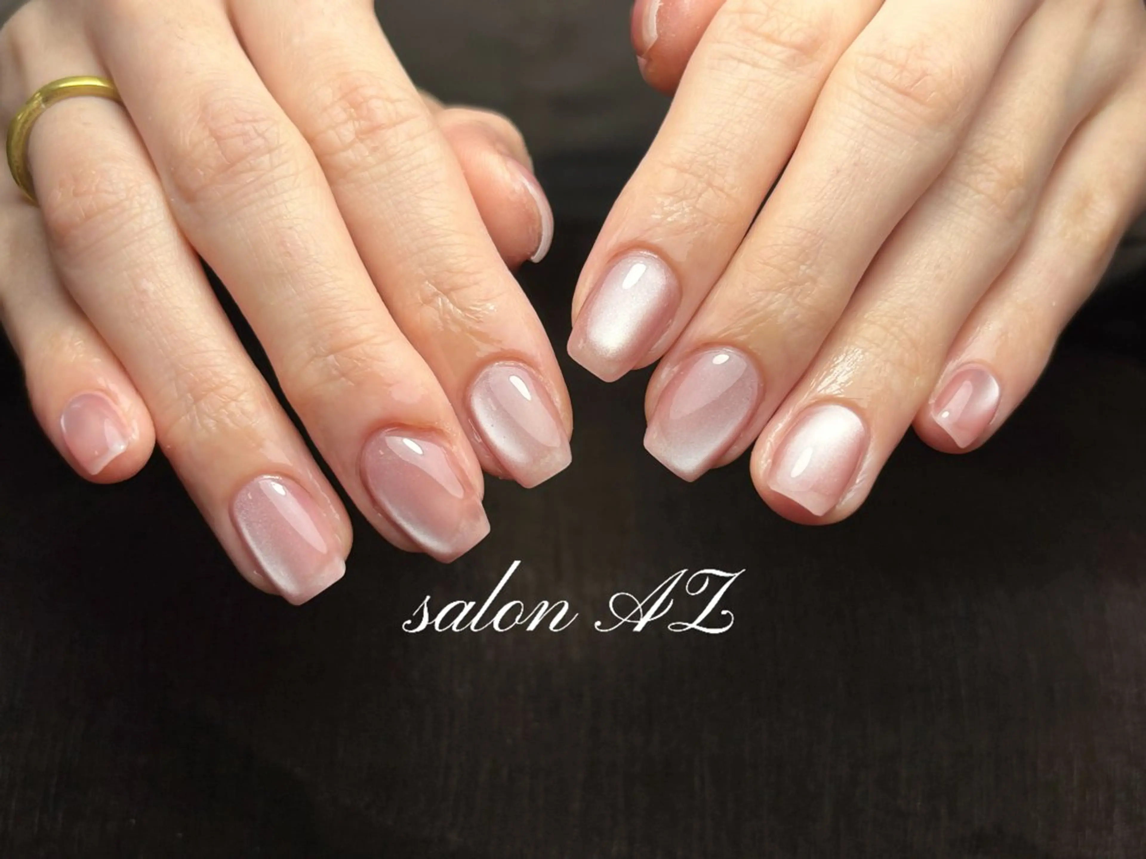 ネイル 長さ出し フットネイル フレンチネイル マグネットネイル ニュアンスネイル ハンドネイル salonAZ トップネイリストのネイルデザイン
