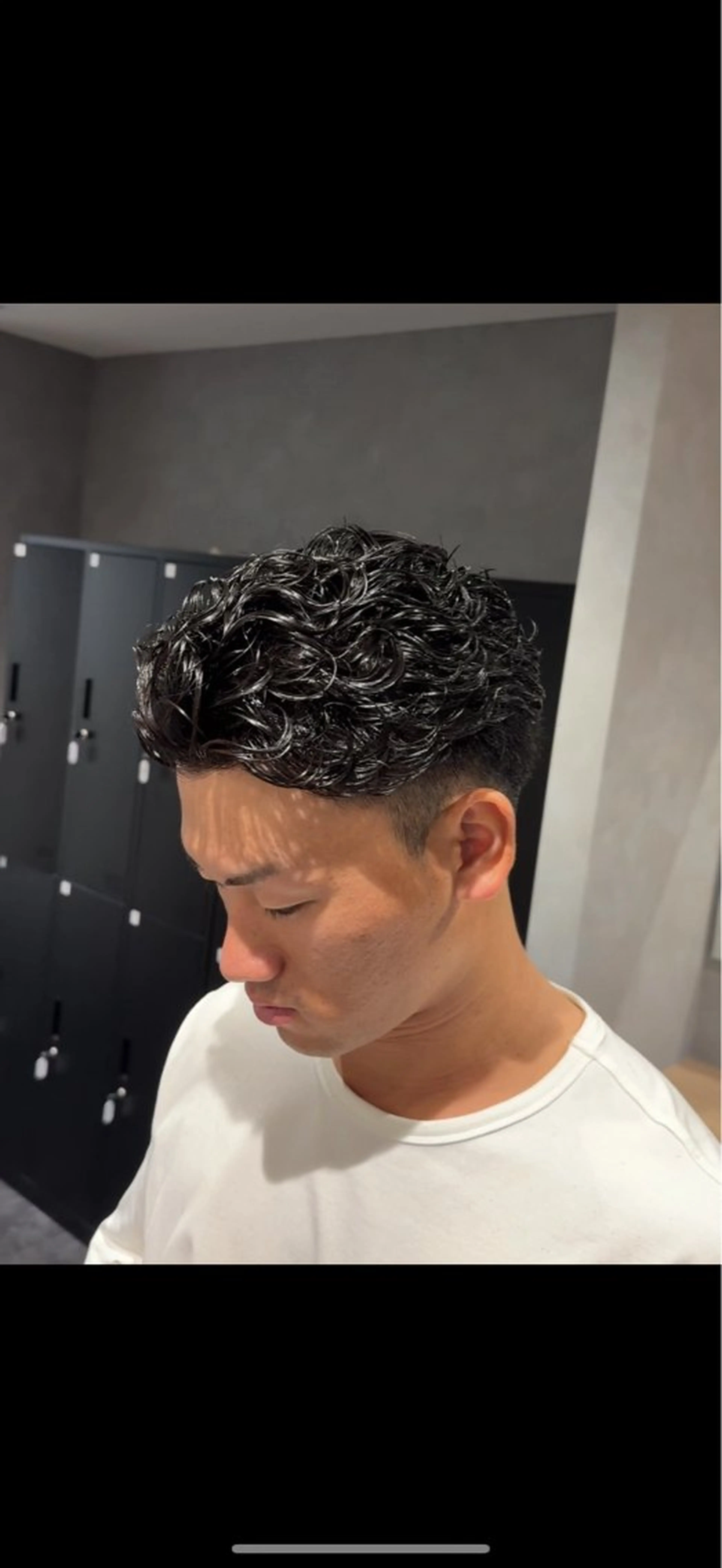 ショート パーマ メンズ オールバック メンズパーマ カット パーマ メンズパーマ特化 美容師kouyaのヘアスタイル