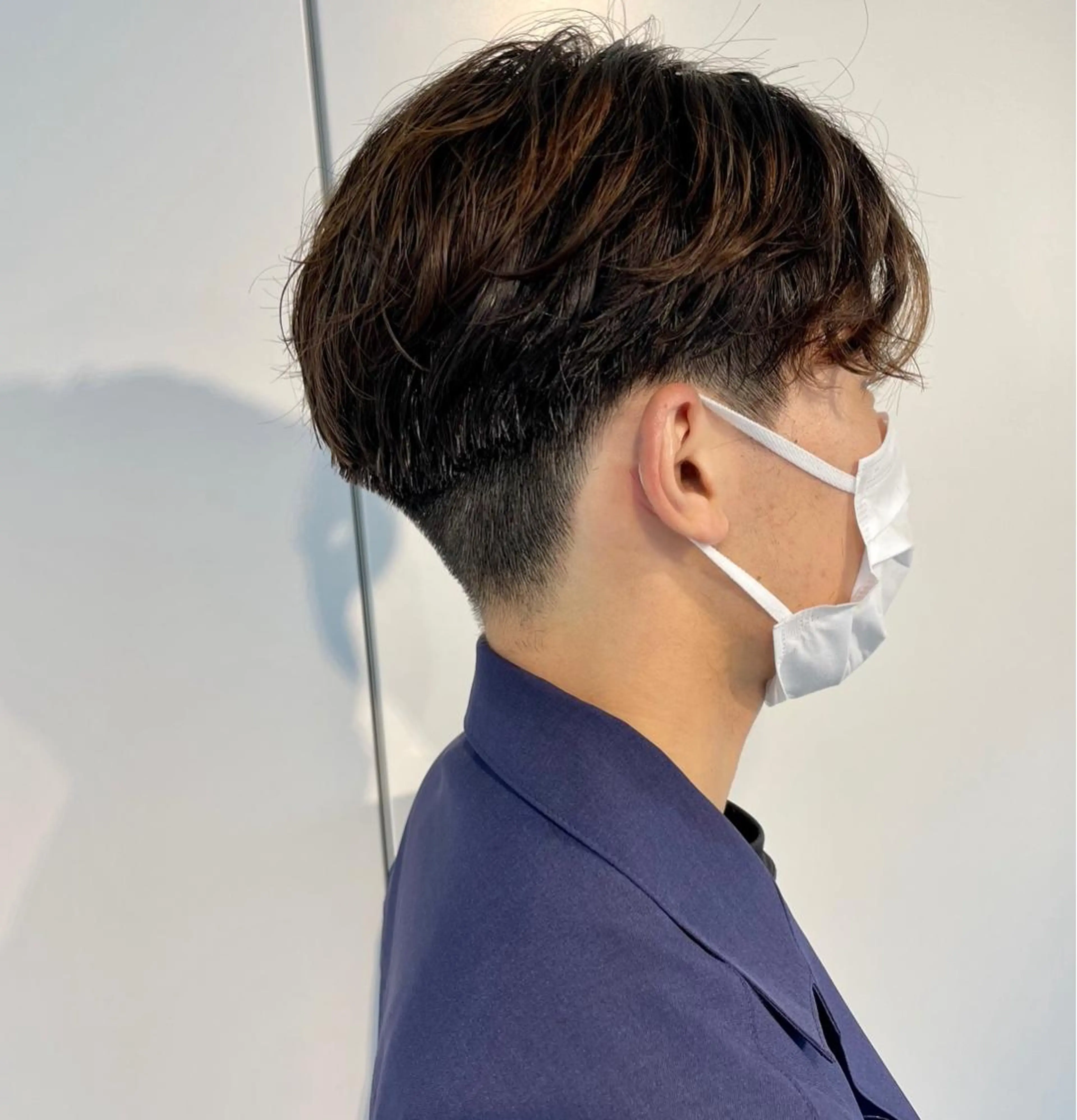 パーマ メンズ メンズパーマ 刈り上げ スパイラルパーマ カット ヘアカラー トリートメント 🍮中山詩乃🍮顔 まわりデザイン◎のヘアスタイル